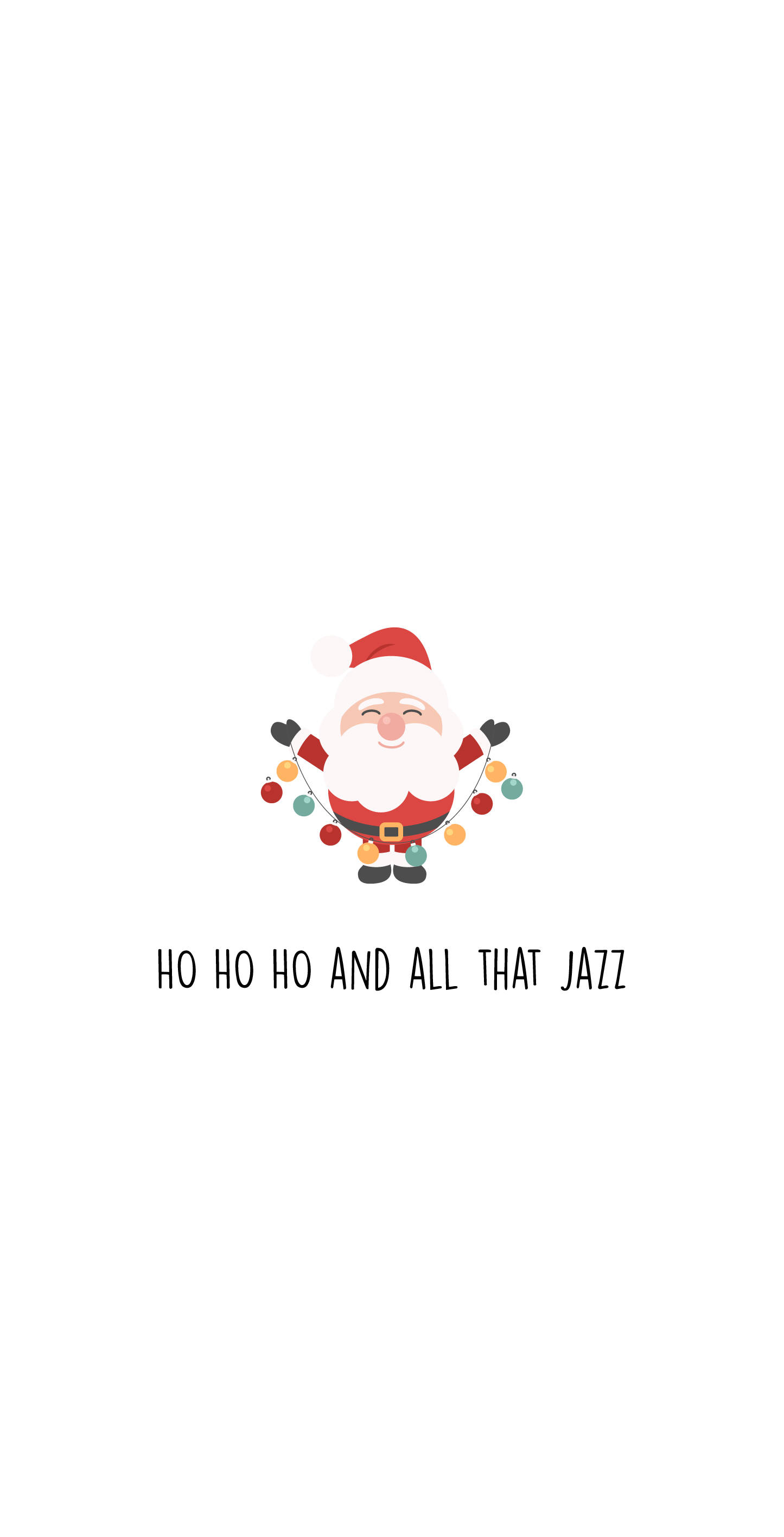 Ông già Noel dễ thương Giáng sinh đơn giản Hình nền