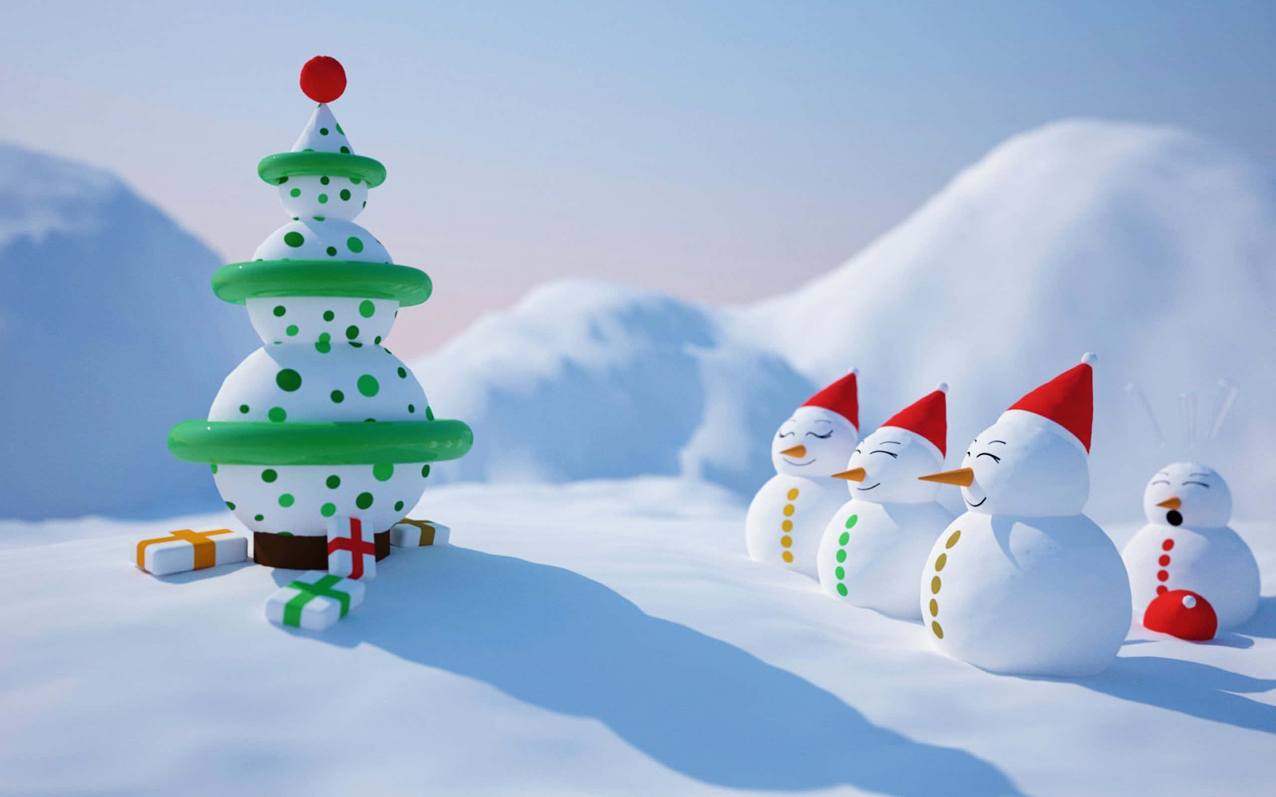 Ông Già Noel Tinh Nghịch Cưỡi Tuần Lộc Mũi Đỏ Hình nền