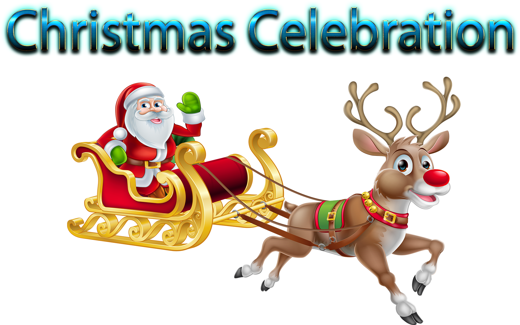 Ông già Noel tuần lộc xe trượt tuyết Lễ Giáng Sinh Hình nền