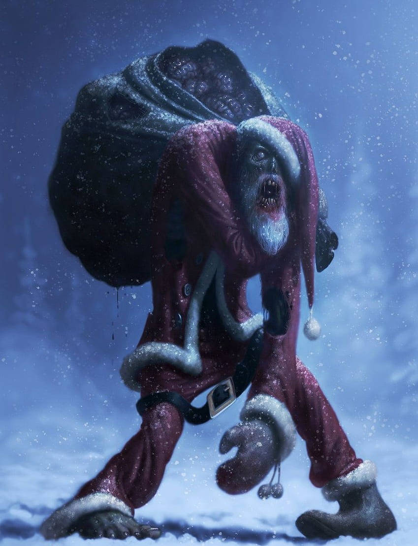 Ông Già Noel Zombie Du Hành Giáng Sinh Kinh Dị Hình nền