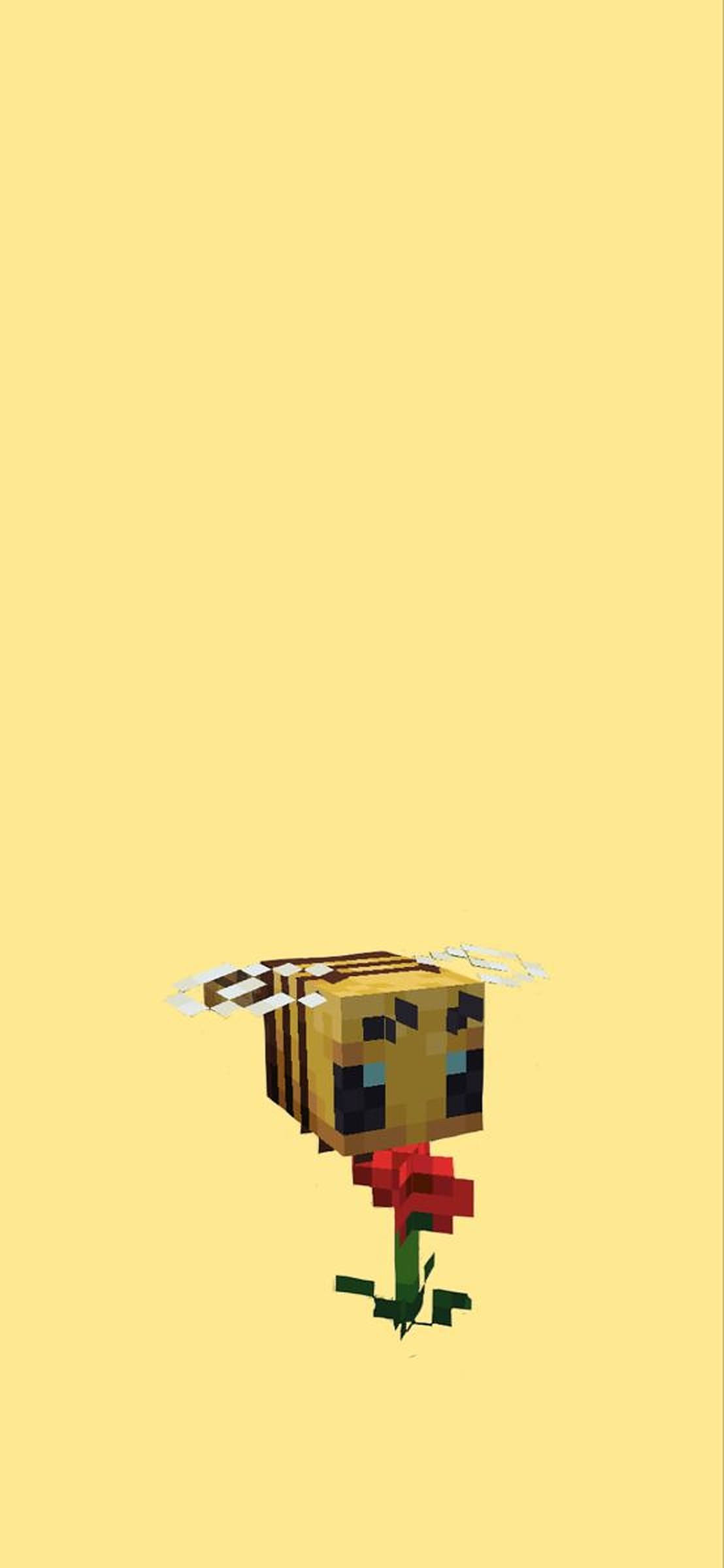 Ong Minecraft với Hoa Hình nền