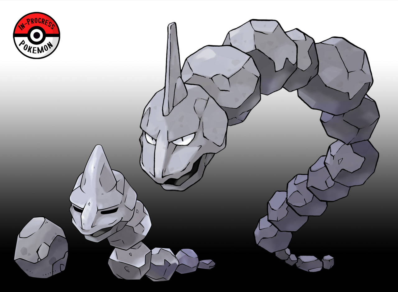 Onix Tiến Hóa Từ Đá Nhỏ Hình nền