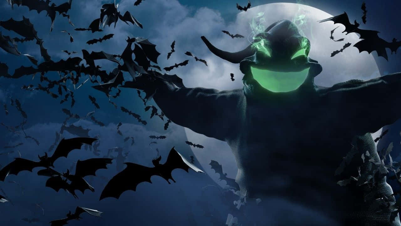Oogie Boogie Với Những Con Dơi Hình nền