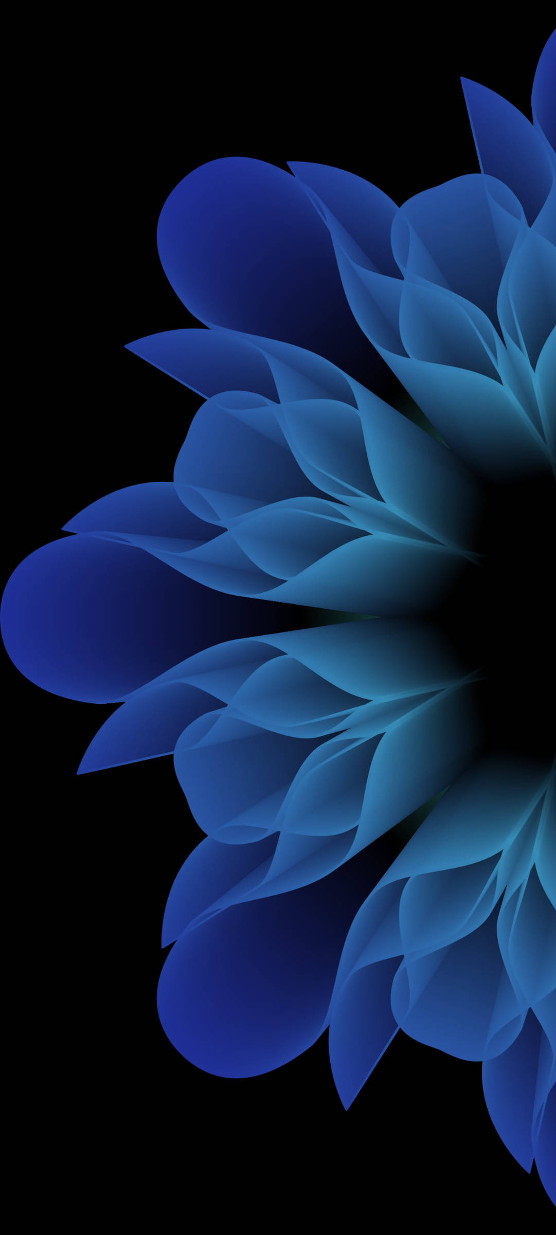 Opaque Blue Flower Original iPhone 7 Hình nền