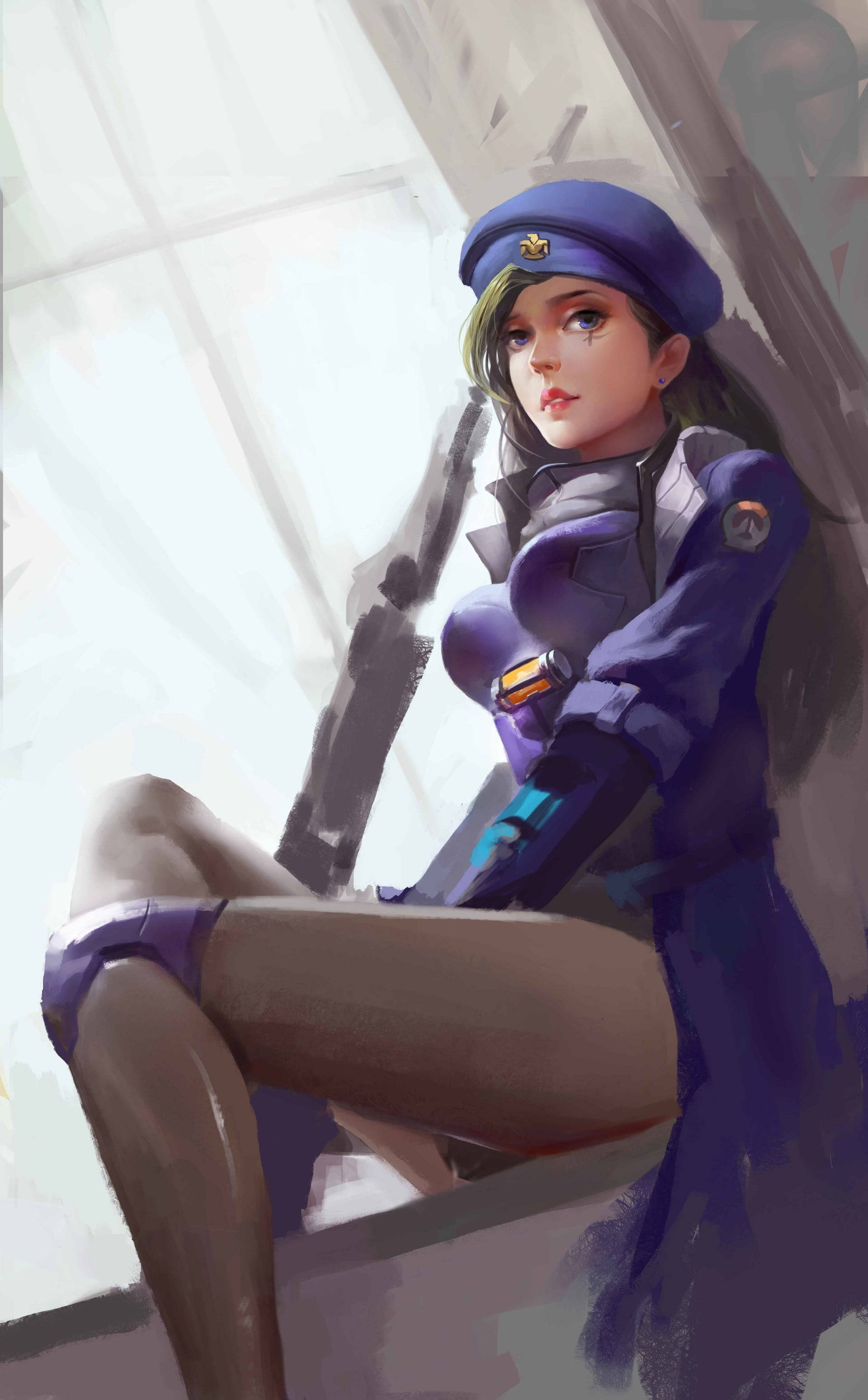 Overwatch Điện Thoại Ana Súng Tranh Hình nền
