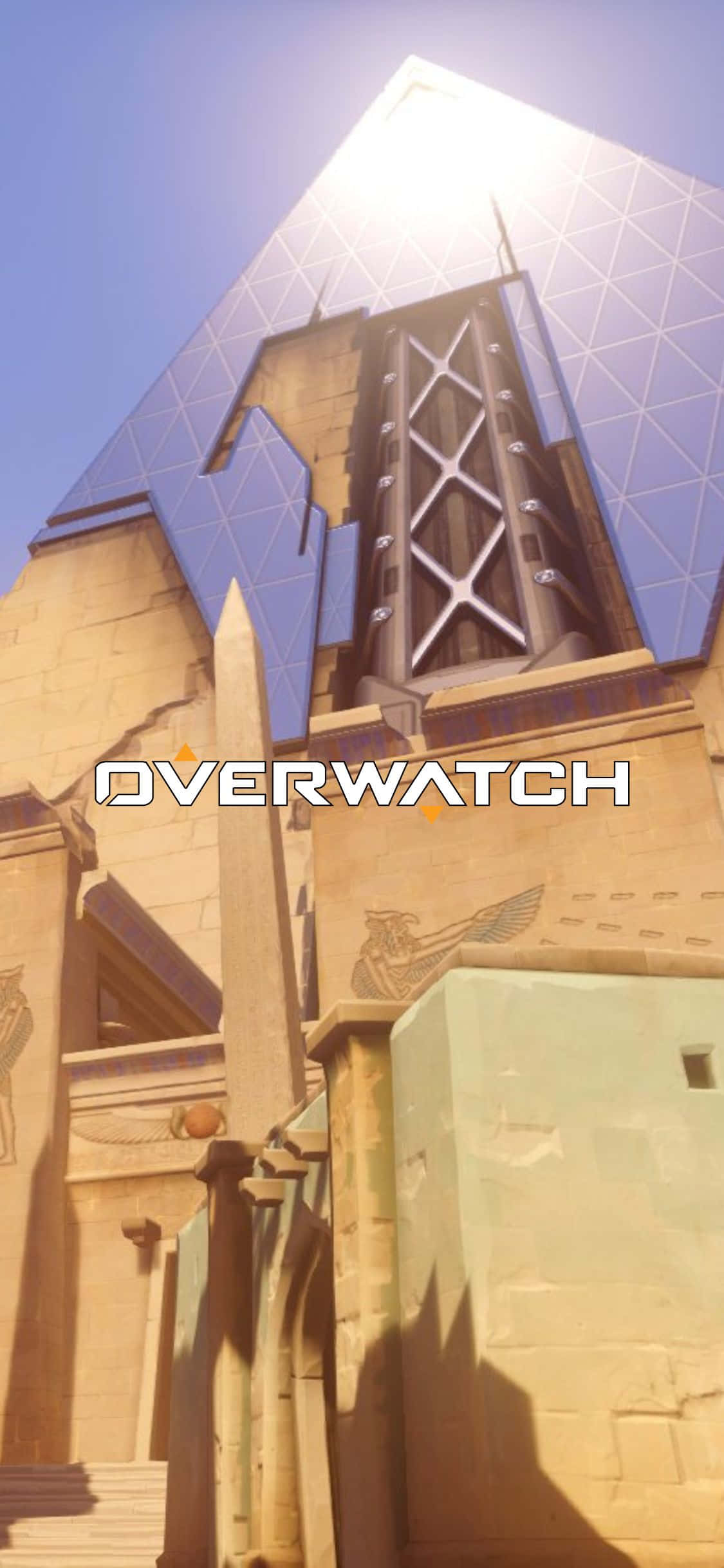 overwatch - một tòa nhà có dòng chữ overwatch Hình nền