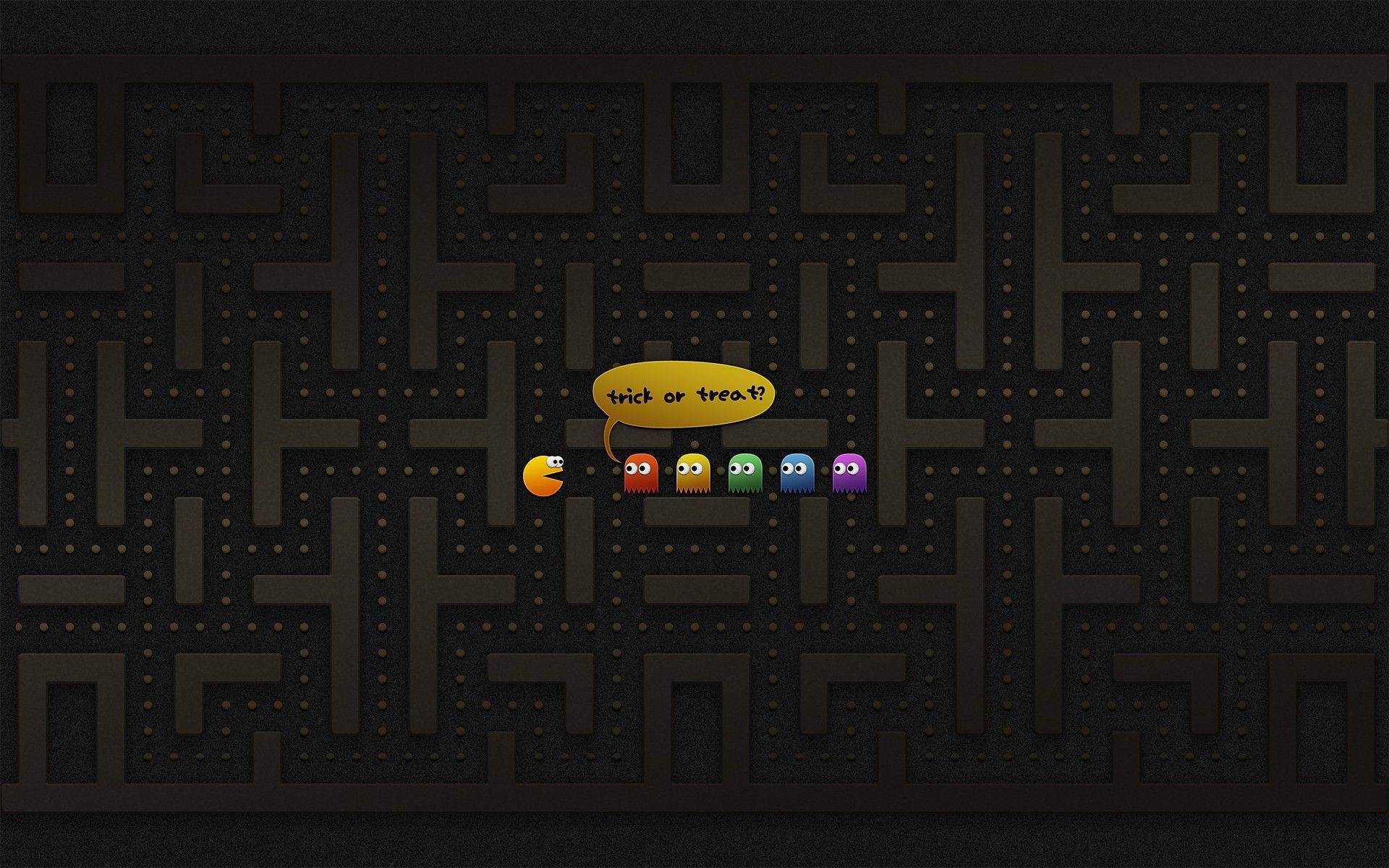 Pacman Halloween Laptop Khuyến Mãi Hình nền