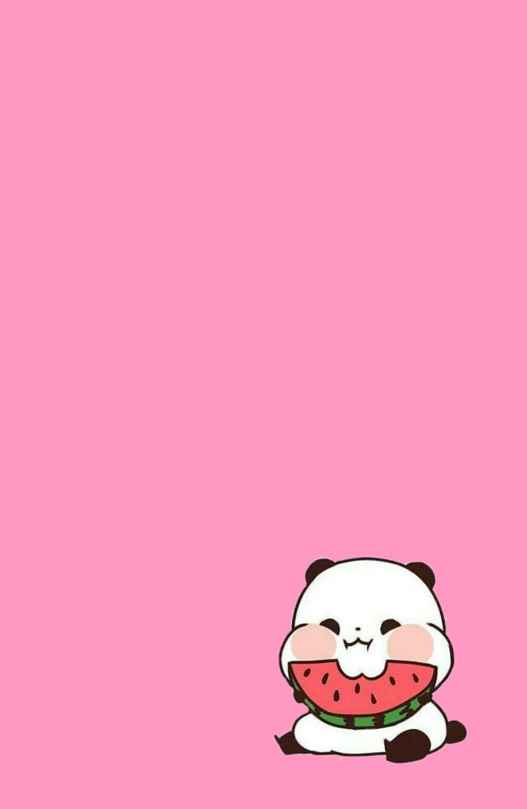 Panda Yururin Dễ Thương Phong Cách Thẩm Mỹ Màu Hồng Hình nền