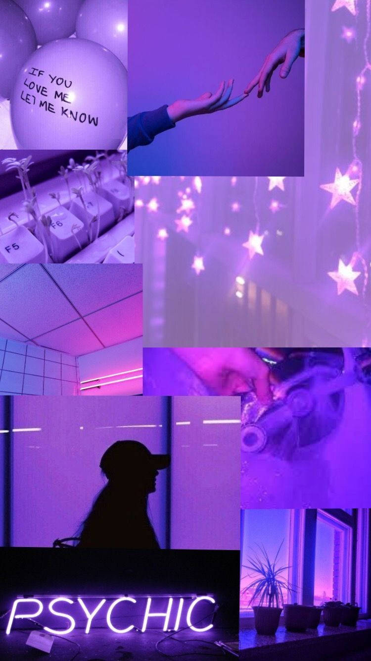 Pastel tím nhạt Tumblr ghép ảnh đẹp Hình nền