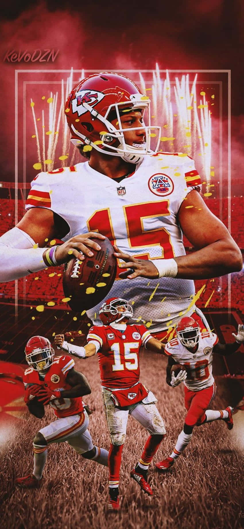 Pat Mahomes cầm điện thoại của anh ấy Hình nền