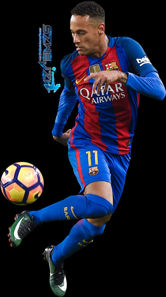 Pha bóng hành động của Neymar tại FC Barcelona Hình nền