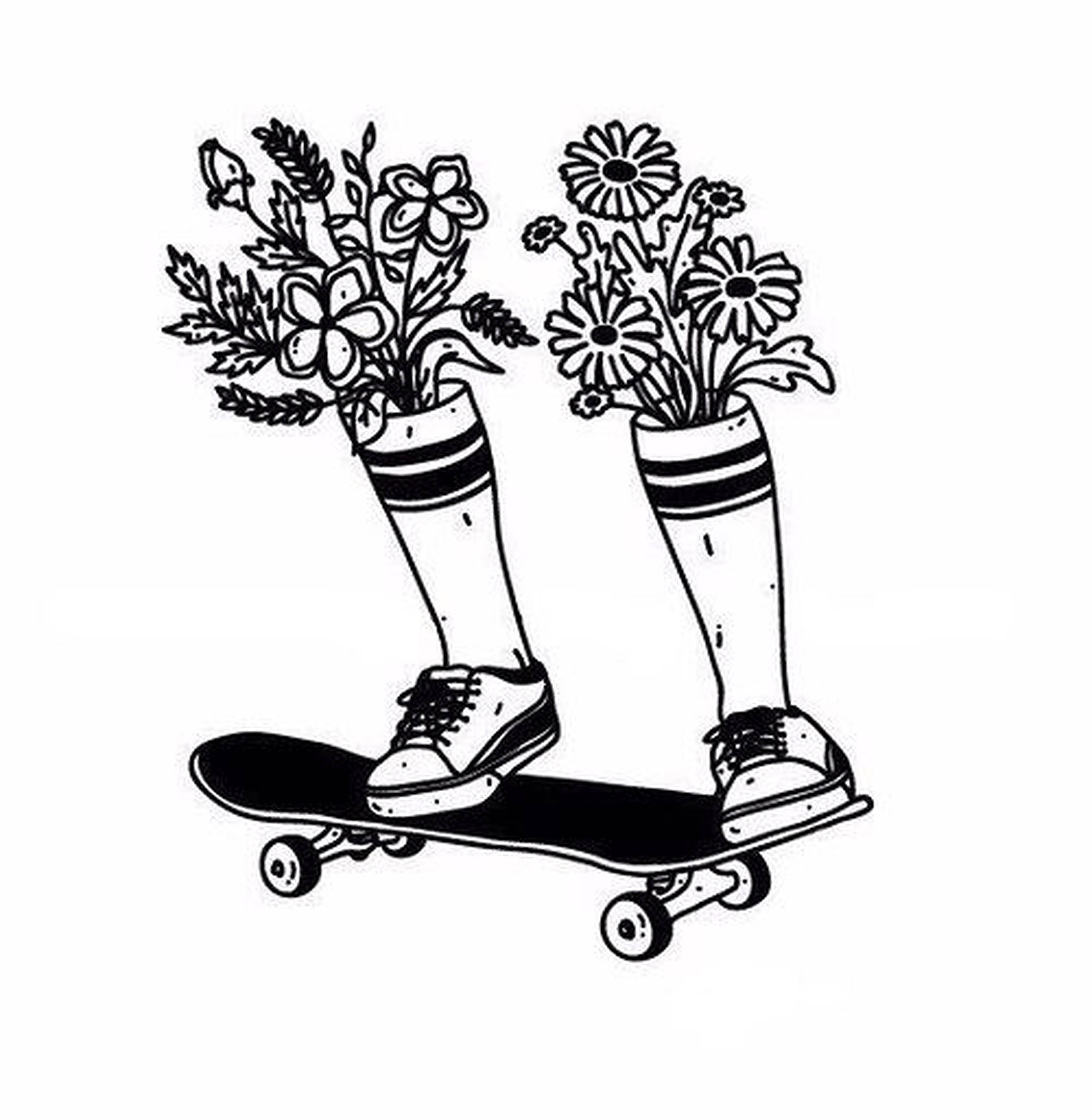 Phác Thảo Thẩm Mỹ Skater Boy Hình nền