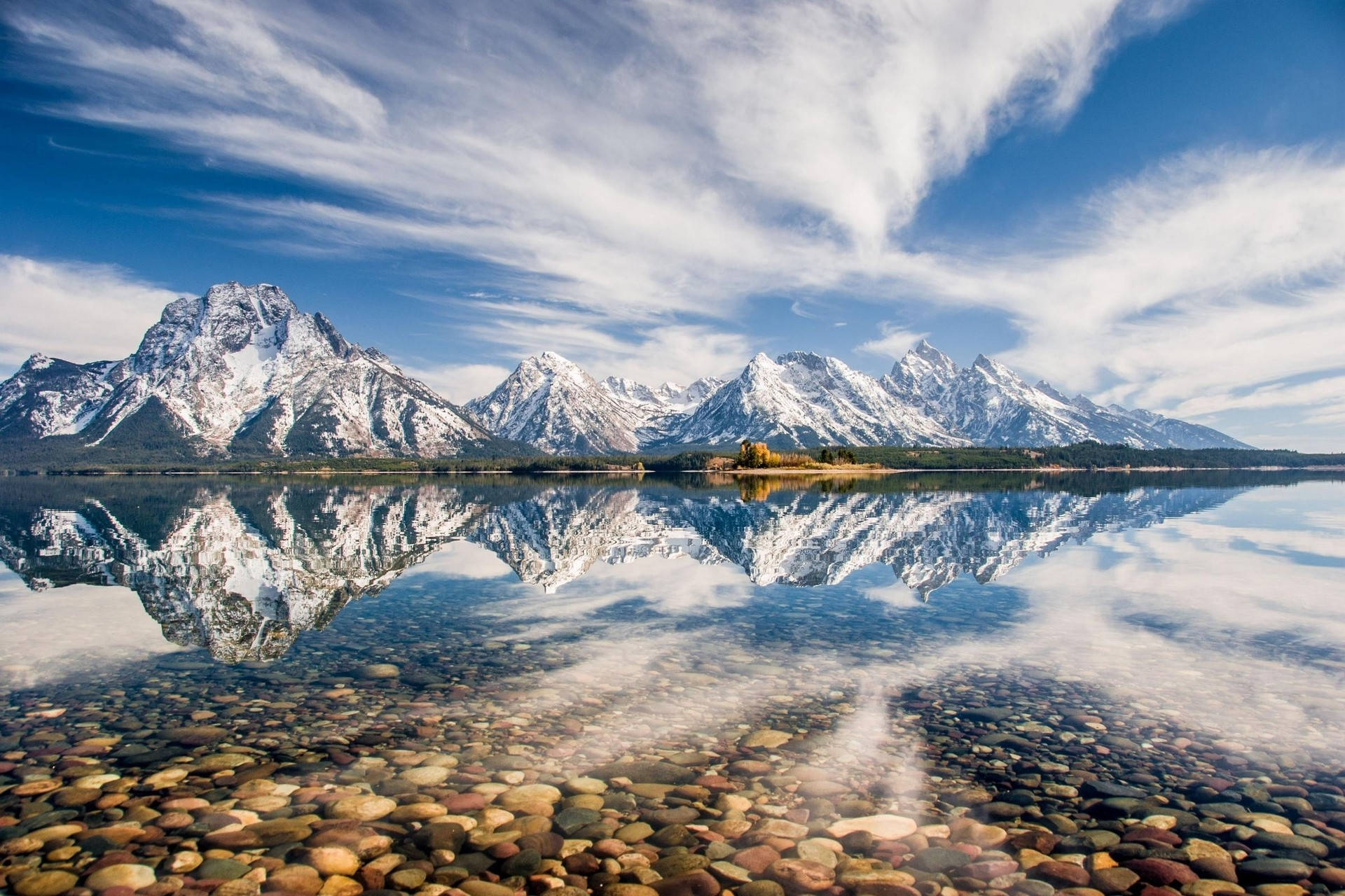 Phản chiếu Công viên Quốc gia Grand Teton Hình nền