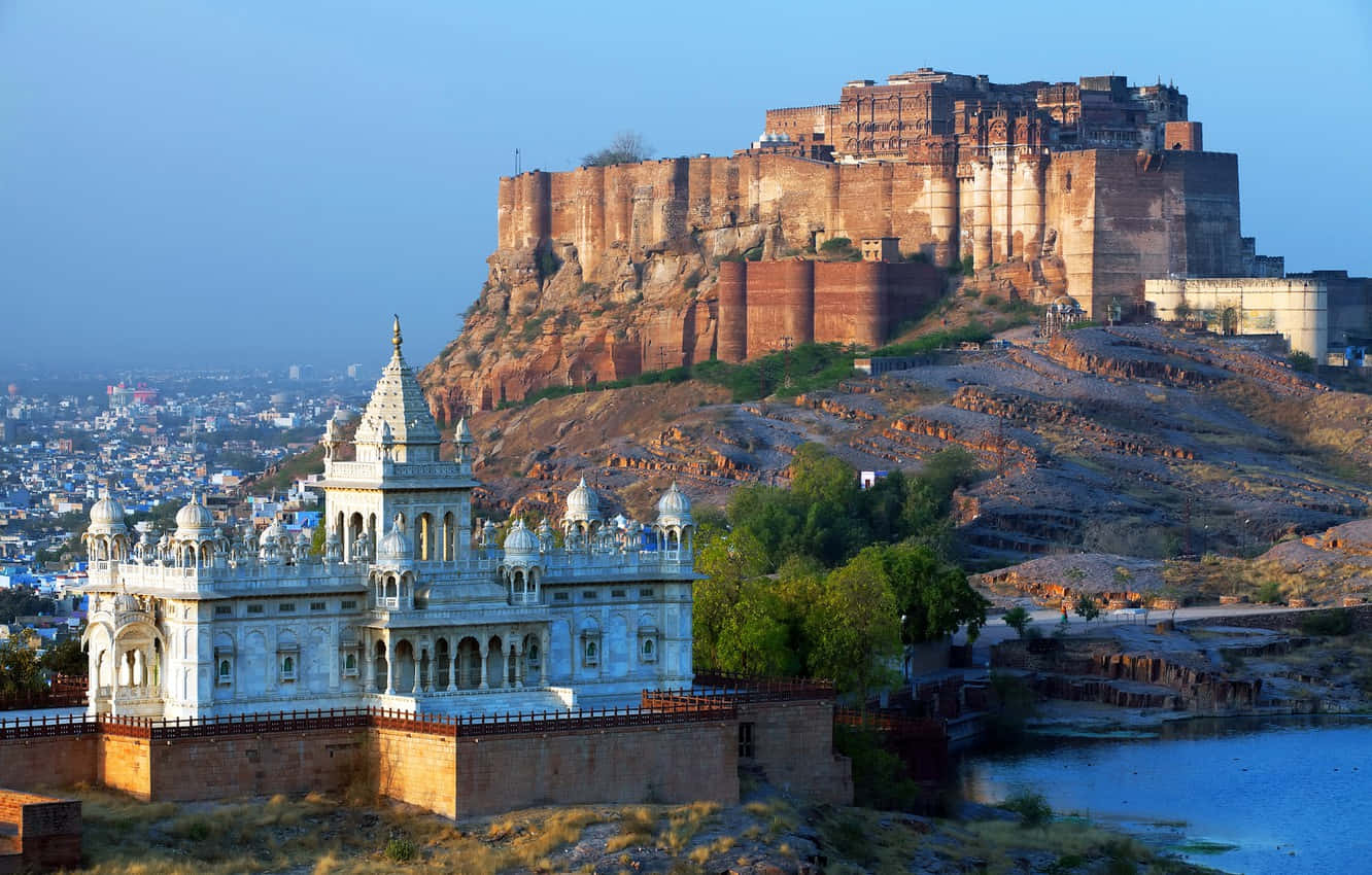 Pháo đài Mehrangarh Jaswant Thada Hình nền