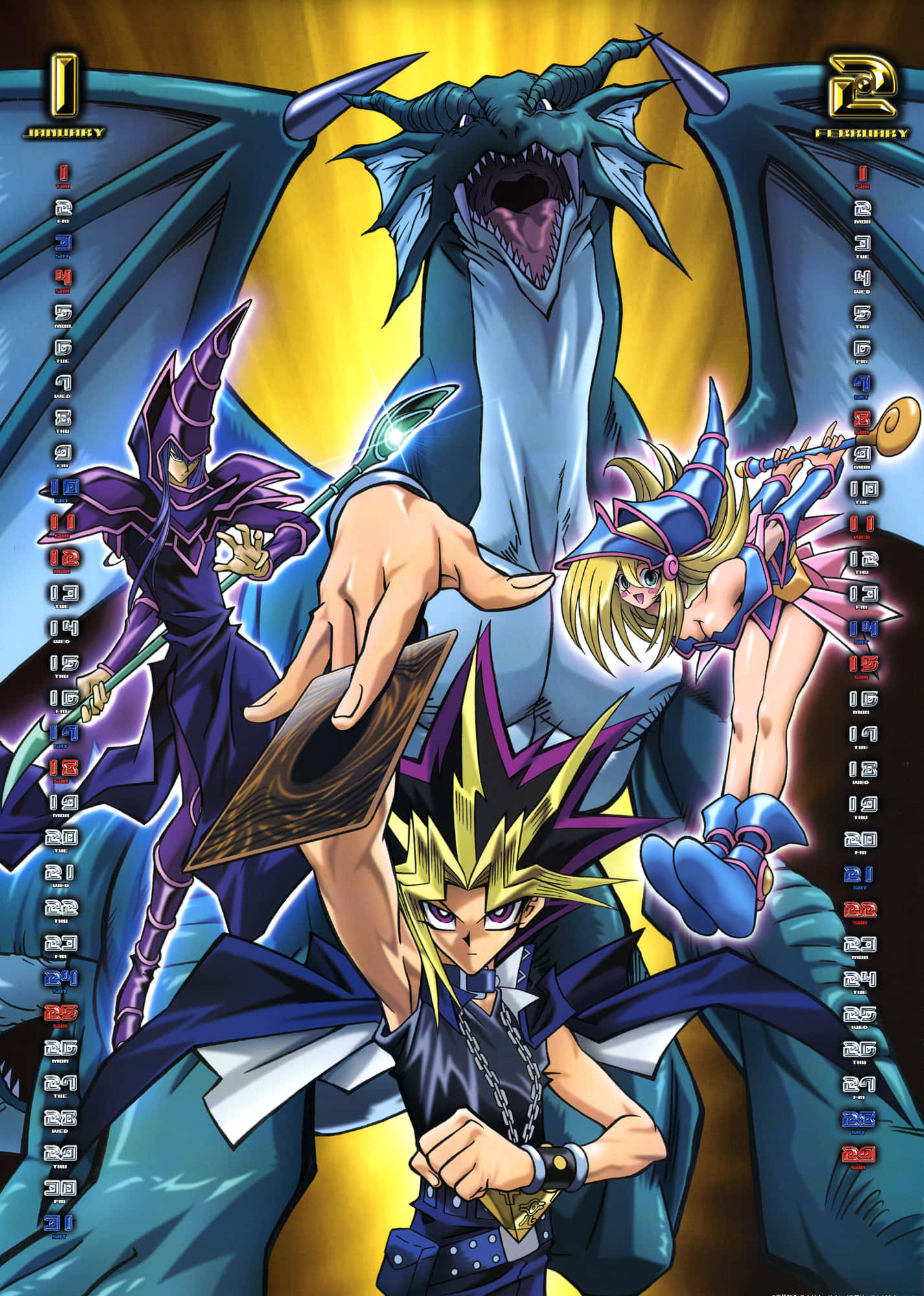 Pháp Sư Bóng Tối Yugioh huyền thoại trong hành động Hình nền