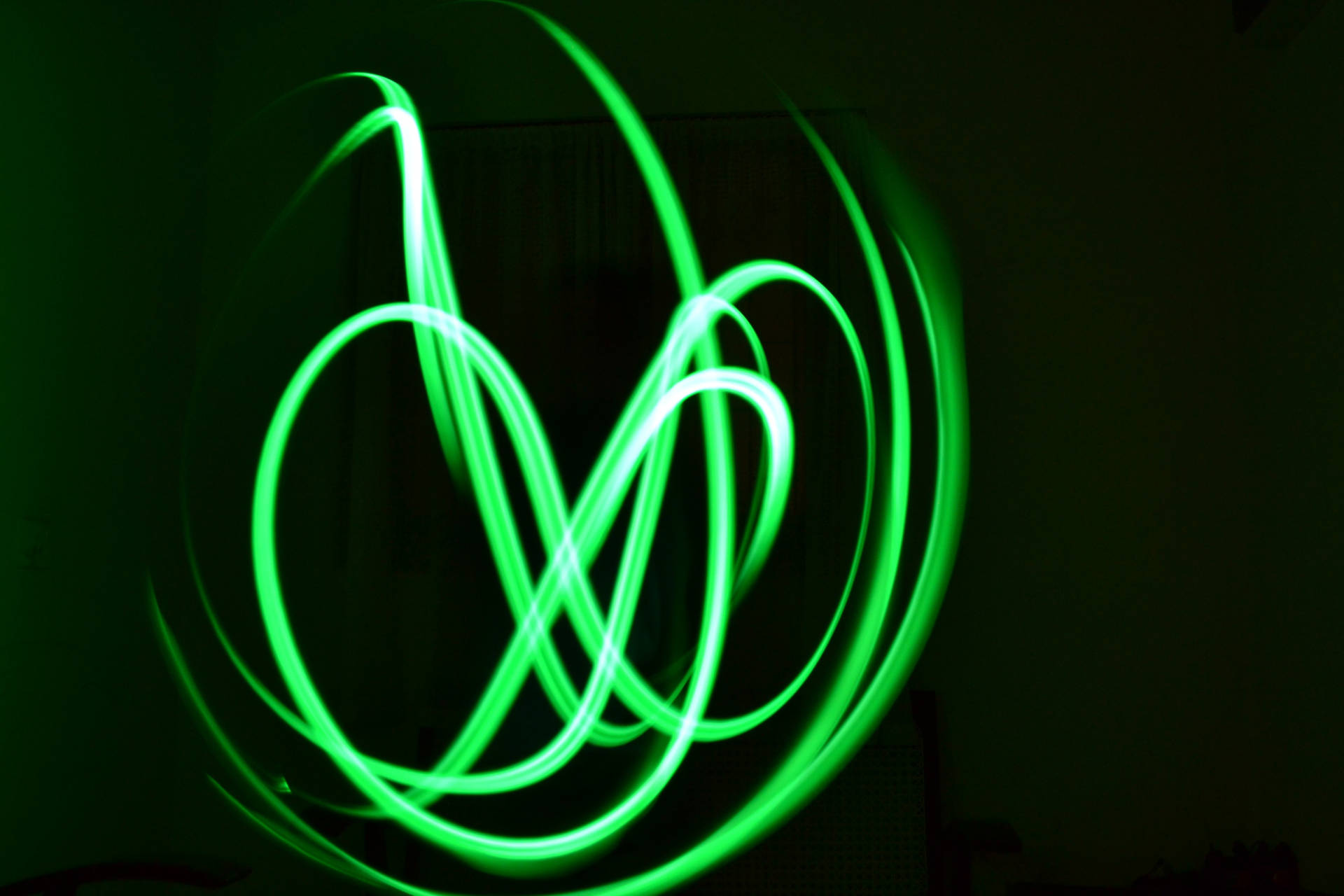Hình nền Phát Sáng Trong Bóng Tối Neon Xanh Lá