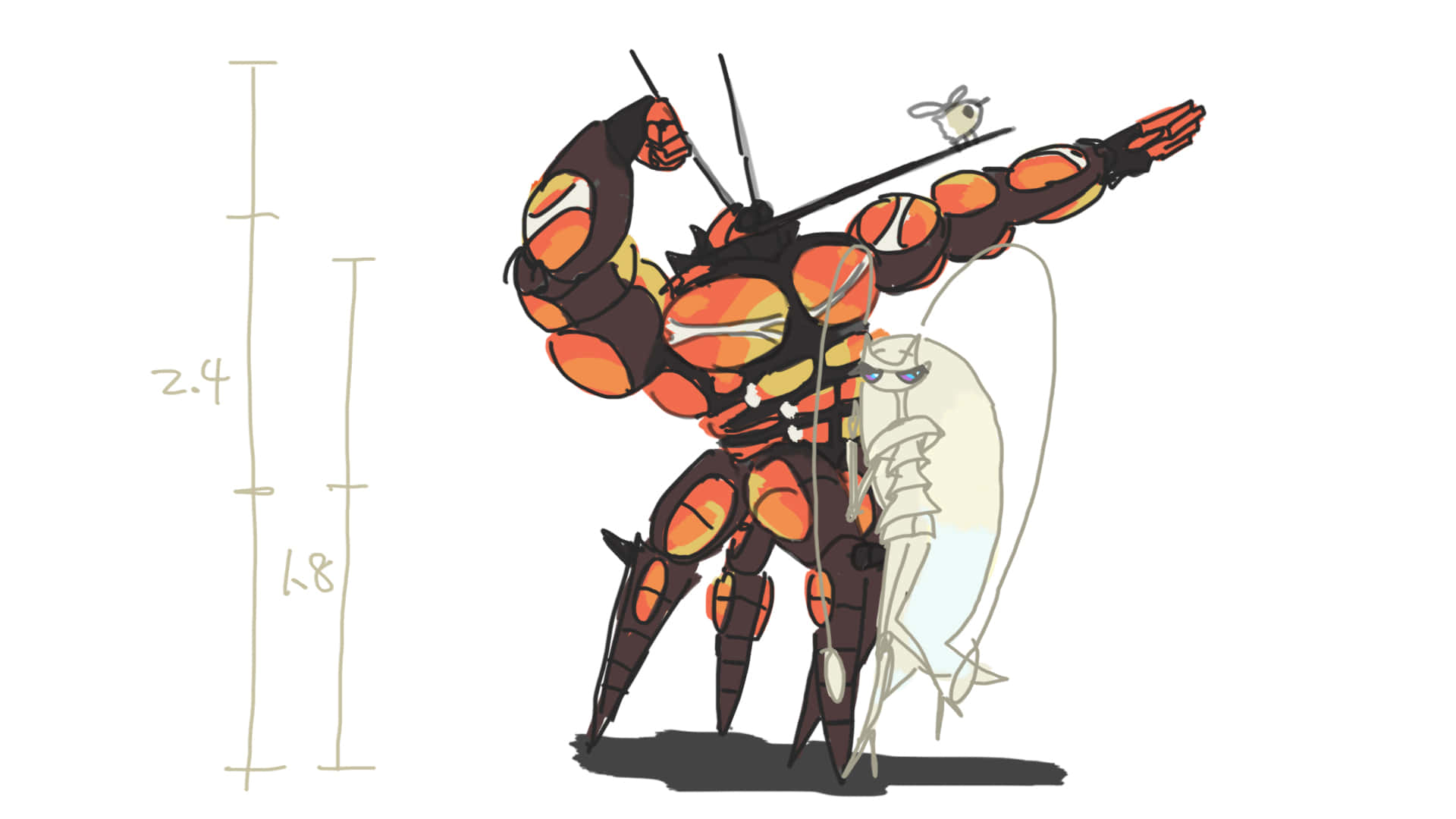 Pheromosa bám chặt vào Buzzwole Hình nền