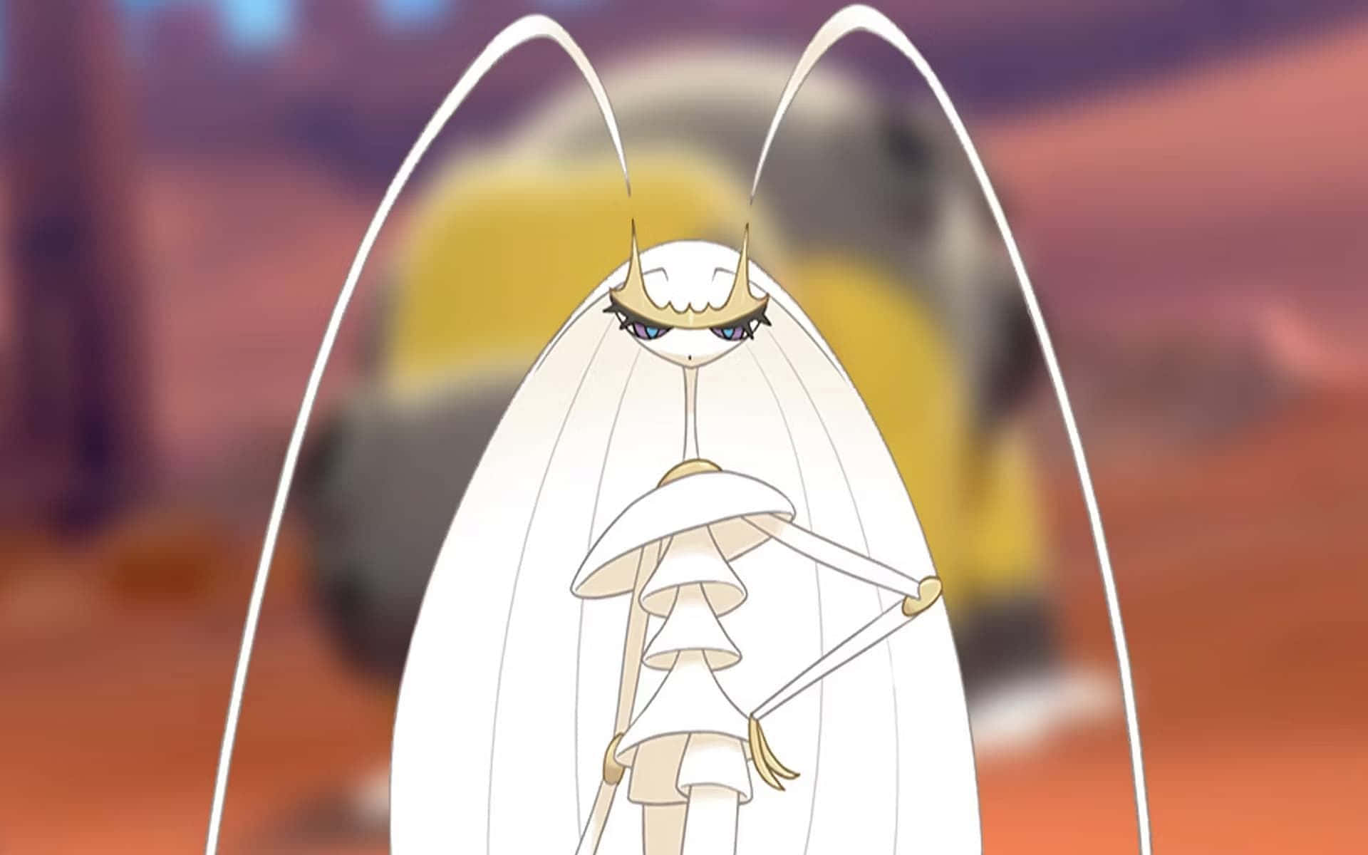 Pheromosa Pokemon Với Nền Mờ Hình nền