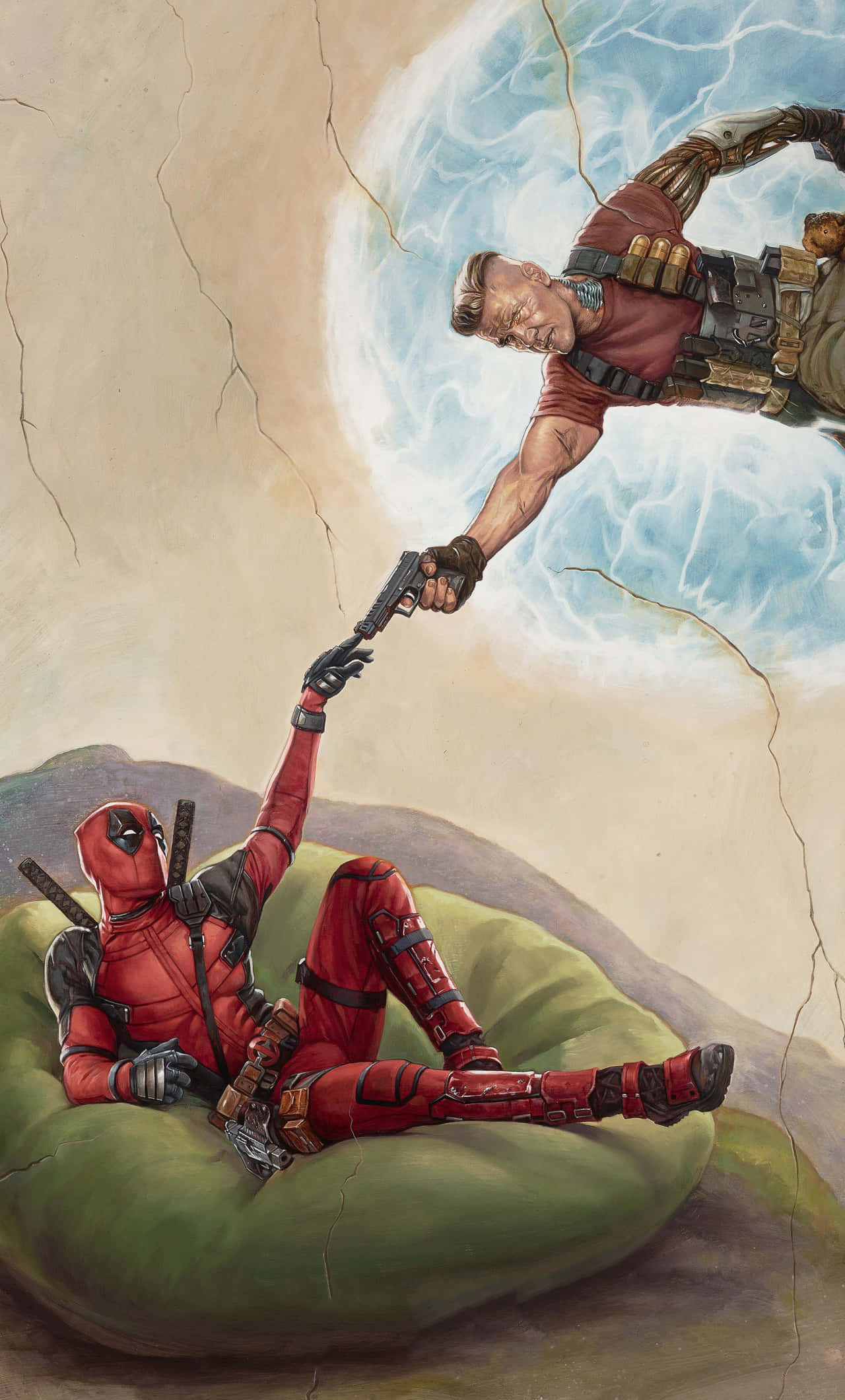 Phiên Bản Deadpool Của Sáng Thế Adam 4K Hình nền