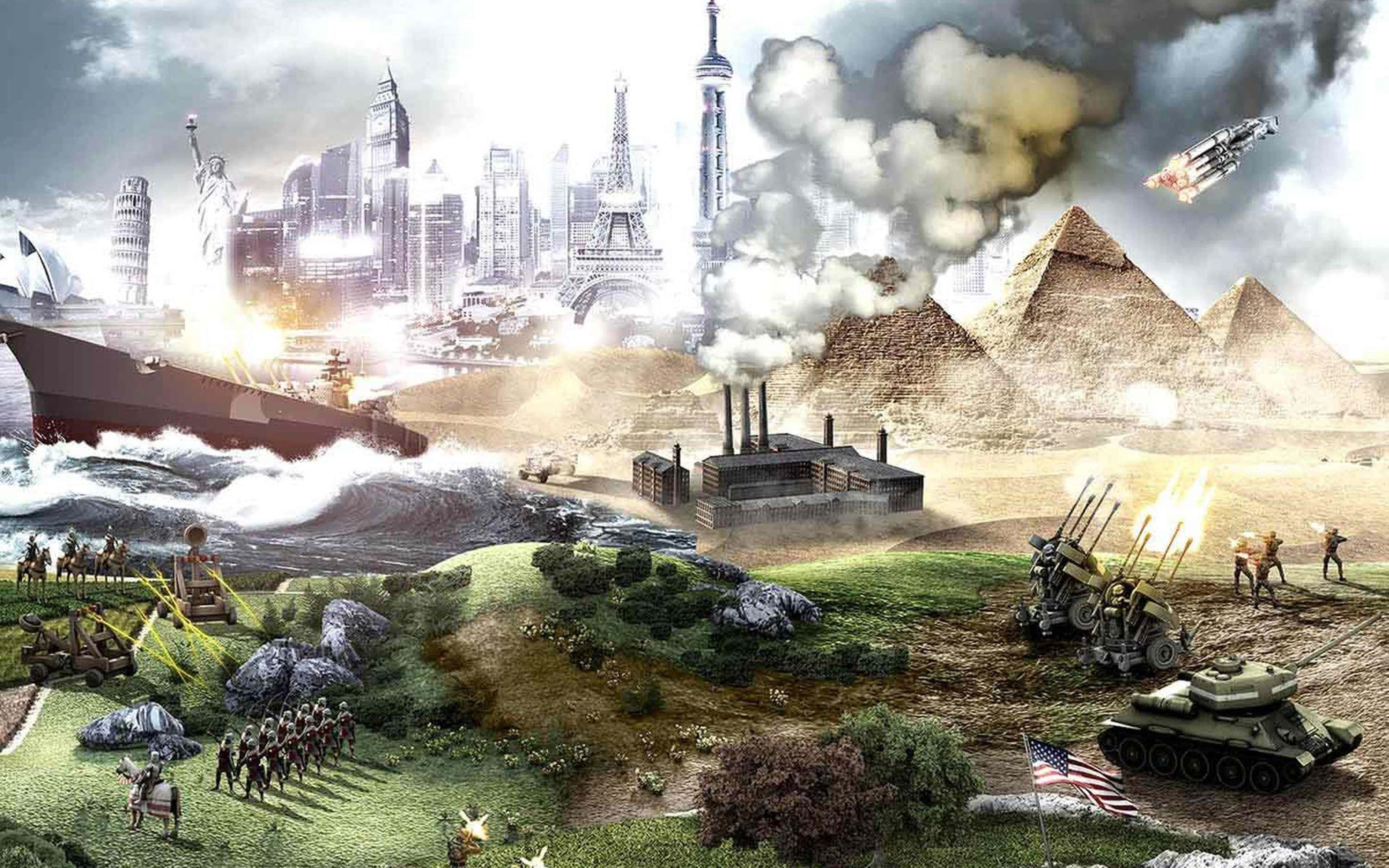 "Phiên bản độ phân giải 4K hoàn chỉnh của hình nền gameplay hấp dẫn Civilization V." Hình nền