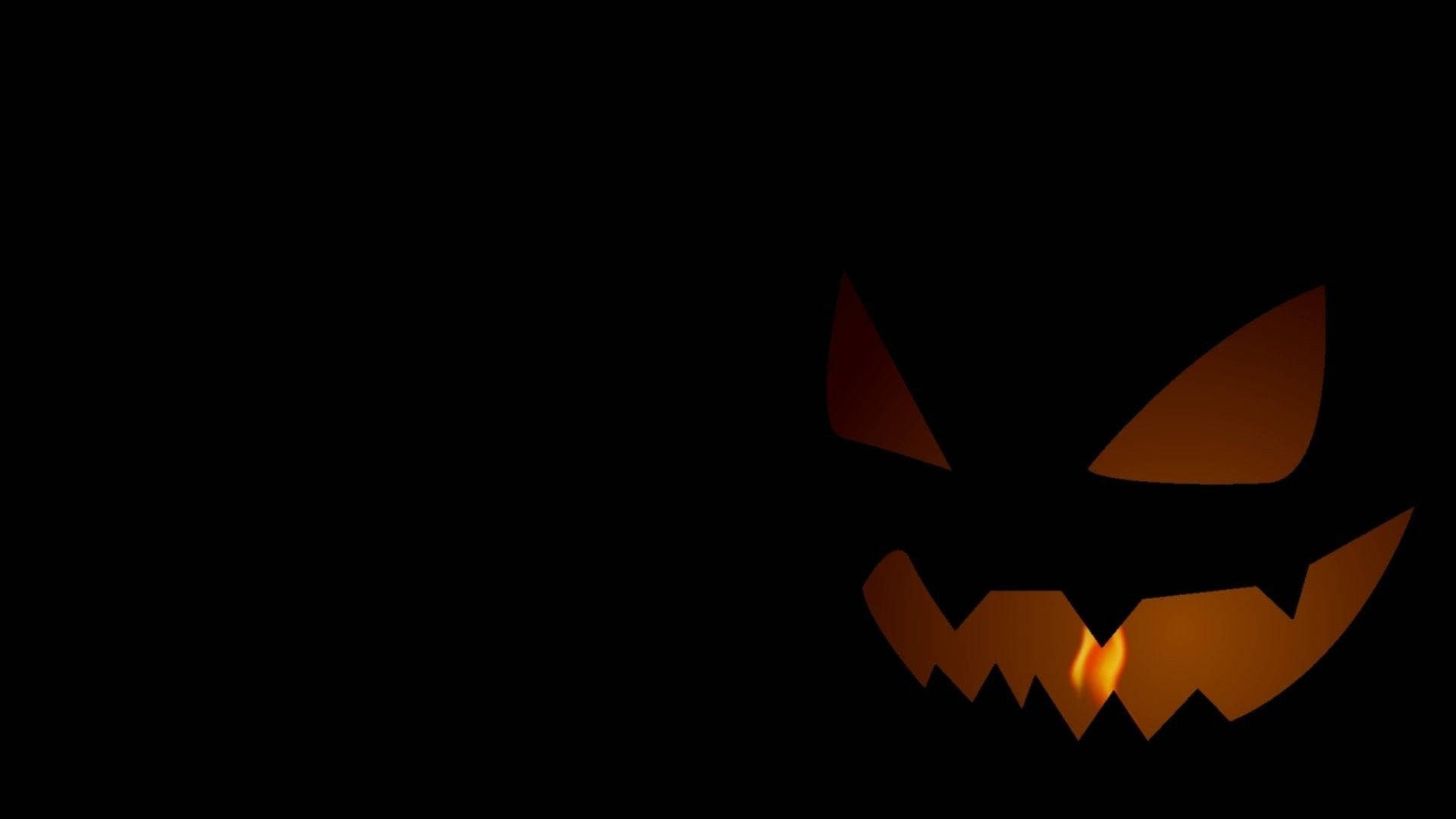 Phim hoạt hình Halloween bí ngô phát sáng Hình nền