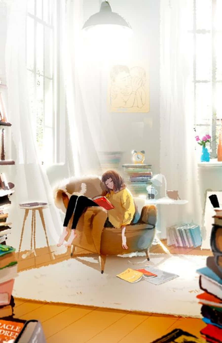 Phòng anime đầy màu sắc và truyền cảm hứng dành cho fan cuồng nhiệt Hình nền