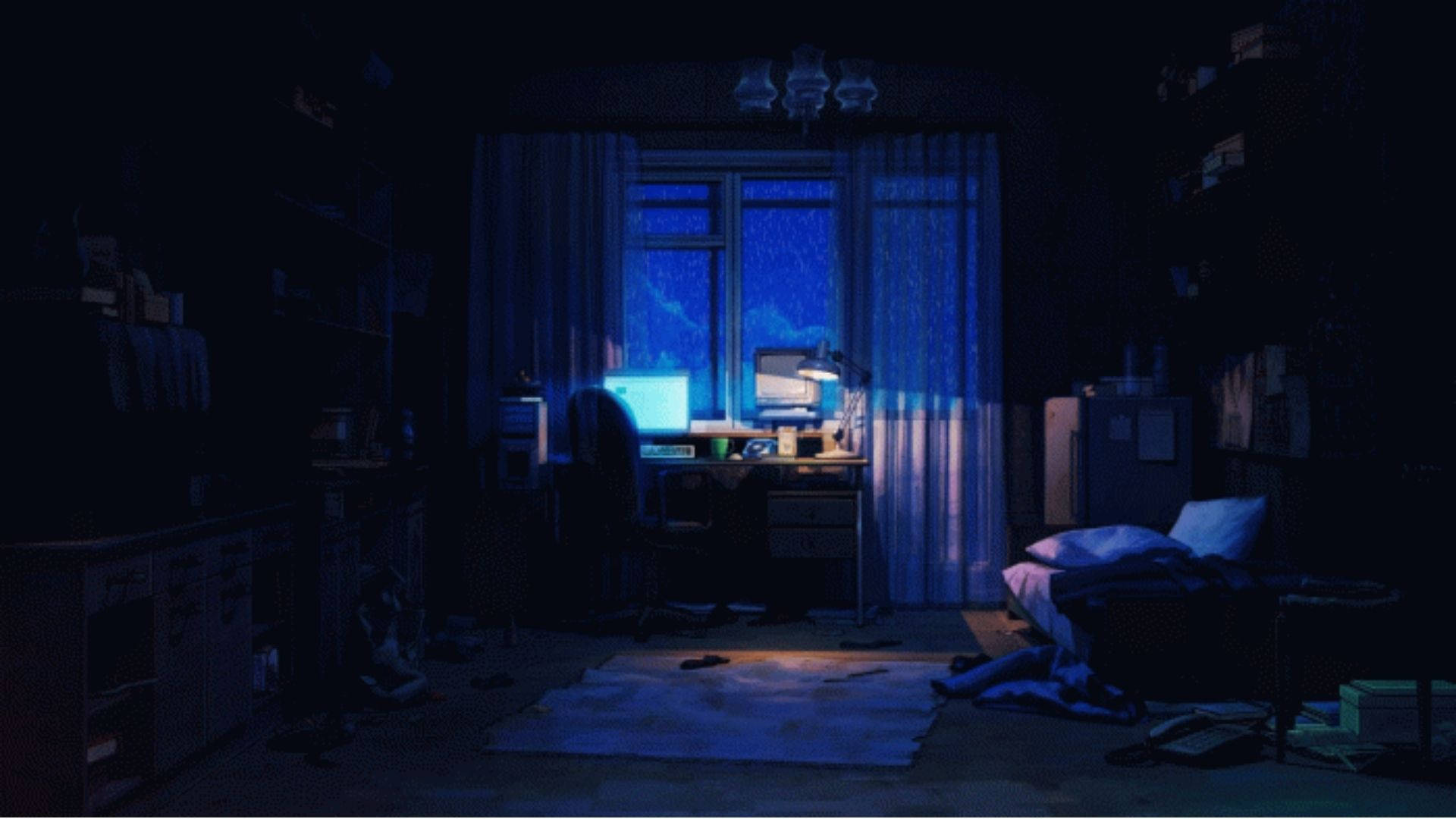 Phòng Anime Bừa Bộn Hình nền
