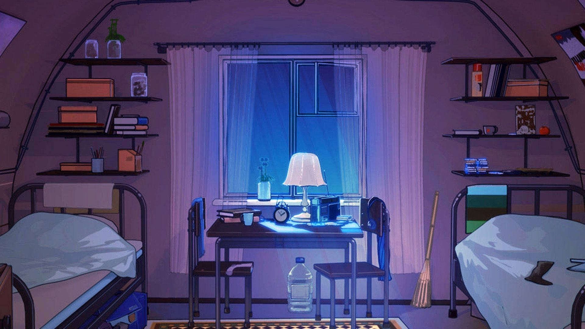 Phòng Anime Tối Hình nền