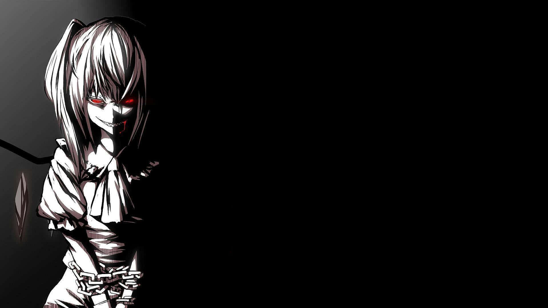 Phong Cách Anime Đen Huyền Bí Trên PC Hình nền