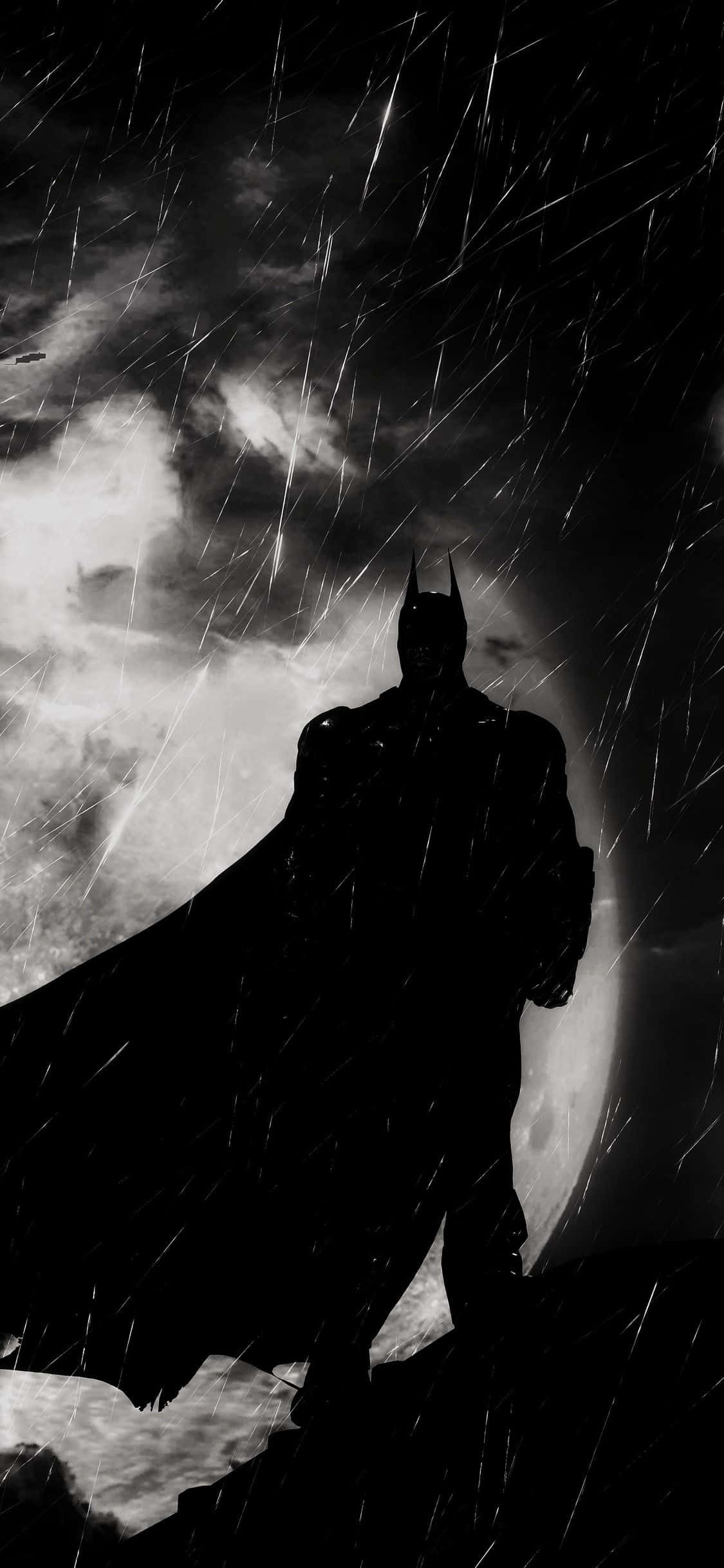 Phong cách Batman trong trắng đen Hình nền