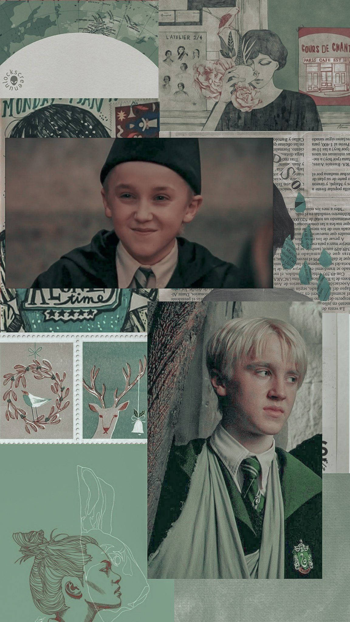 Phong cách Draco Malfoy xanh bạc hà Hình nền