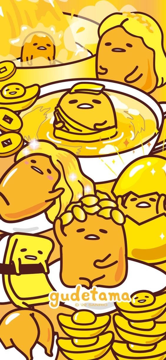 Phong Cách Gudetama Nấu Chín Hình nền