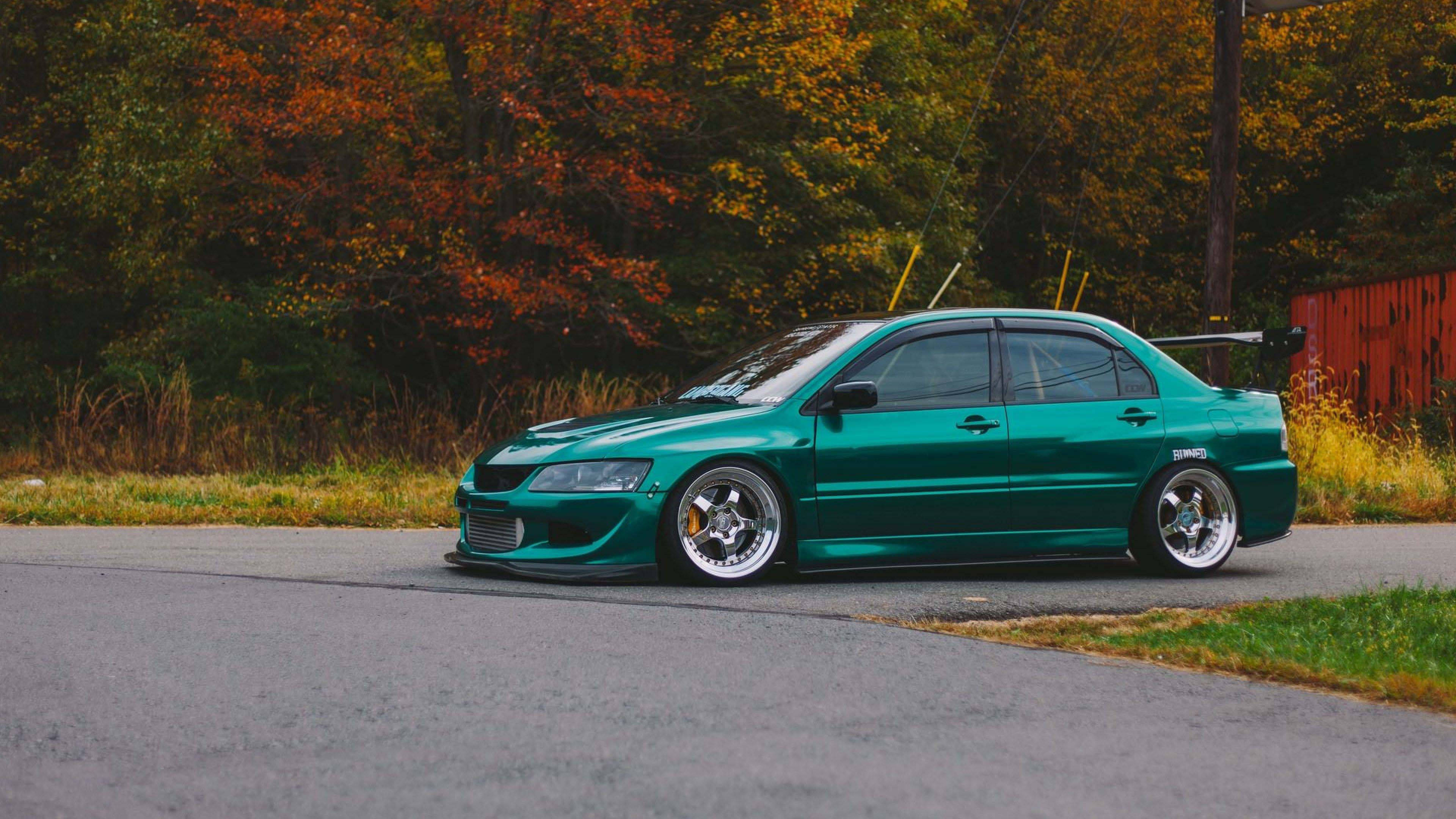 Phong cách JDM đẹp của Mitsubishi Lancer Evolution Hình nền