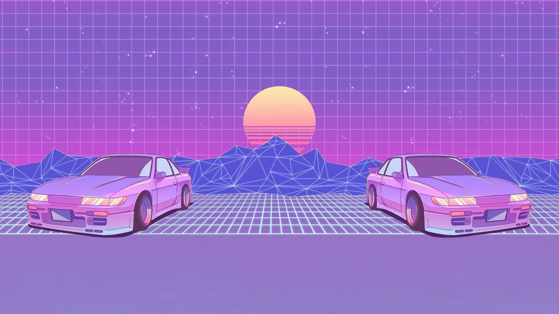 Phong cách Synthwave JDM Hình nền