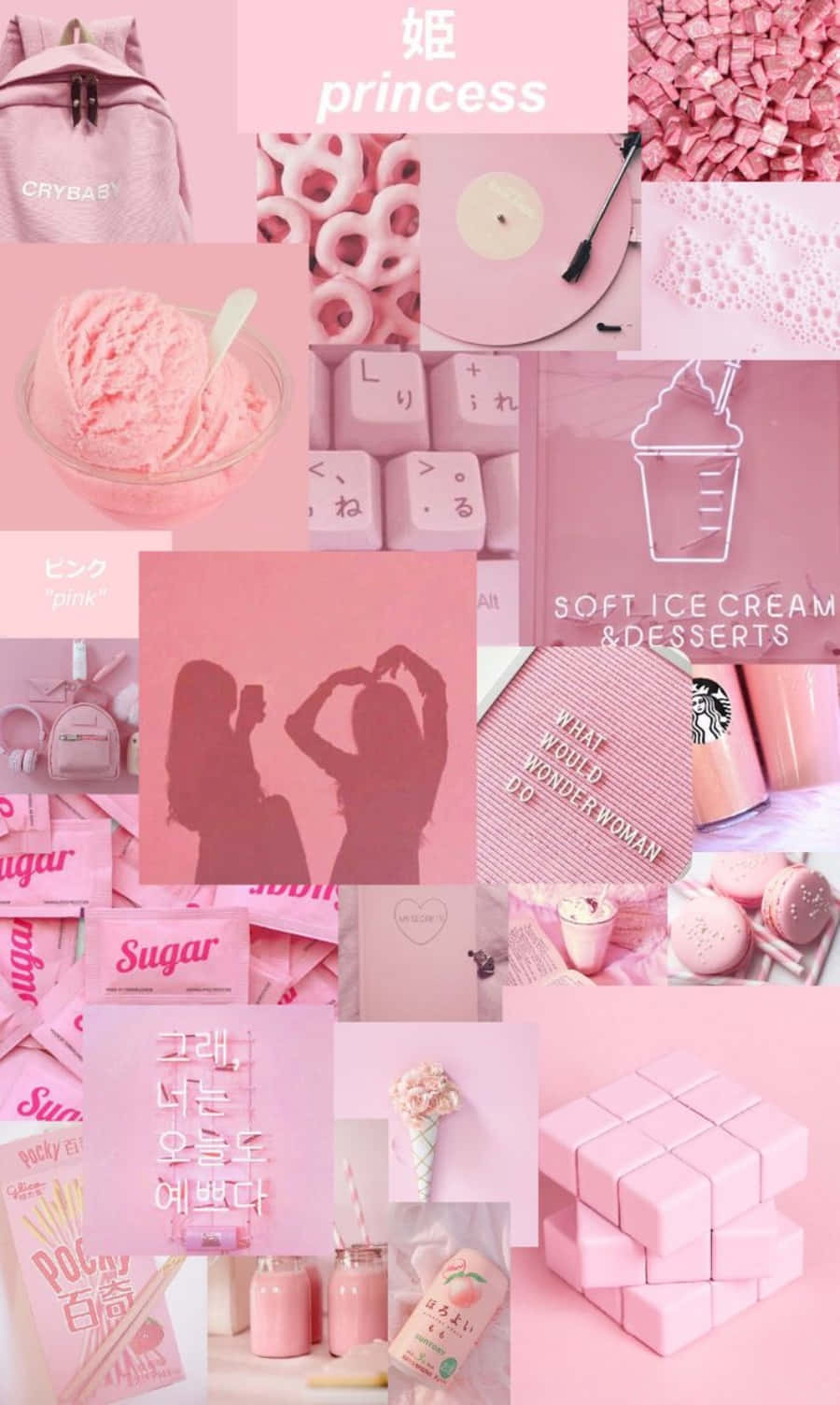 Phong cách thẩm mỹ hồng pastel tuyệt đẹp Hình nền