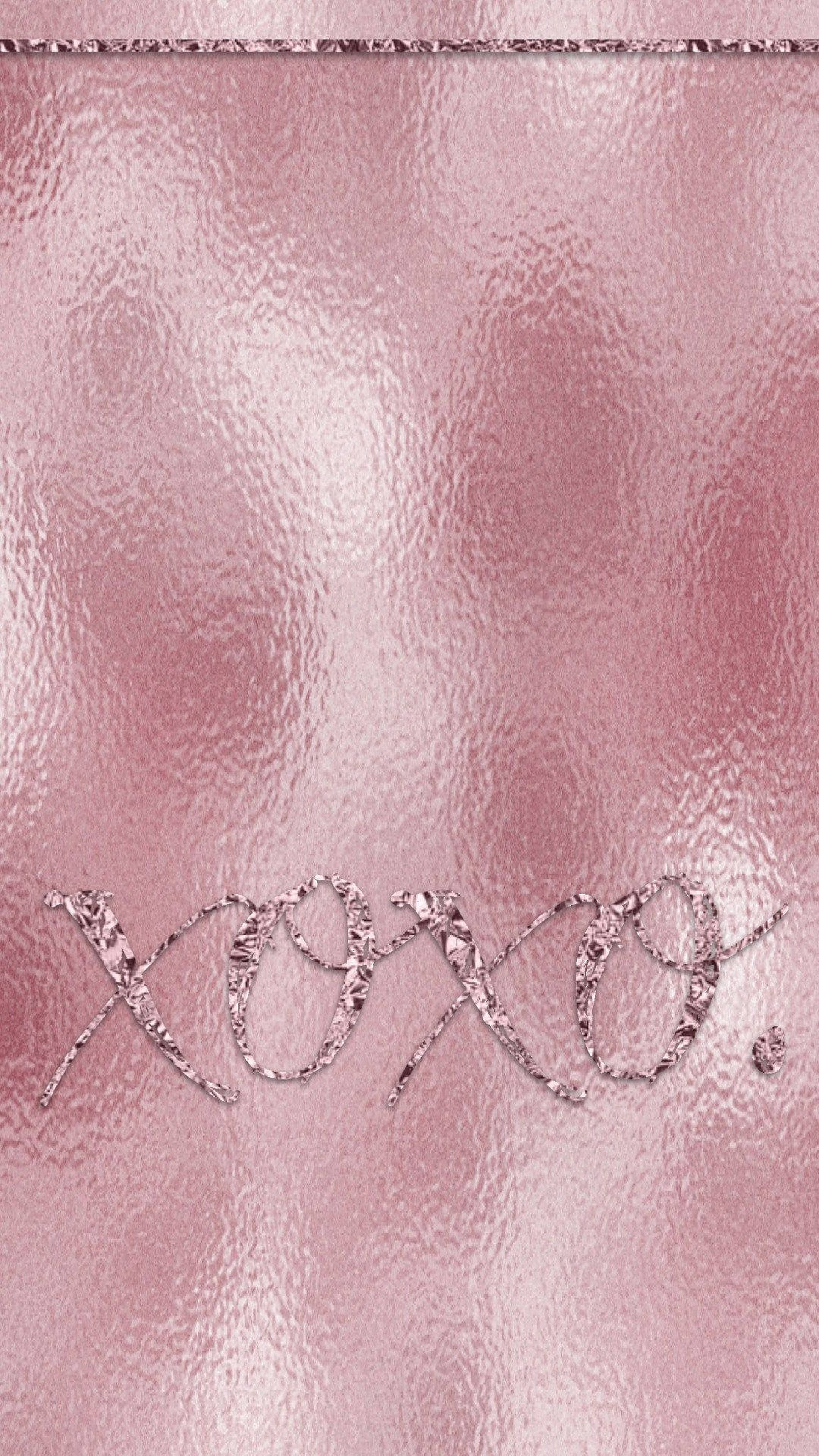 Phong cách thẩm mỹ Rose Gold XOXO Hình nền