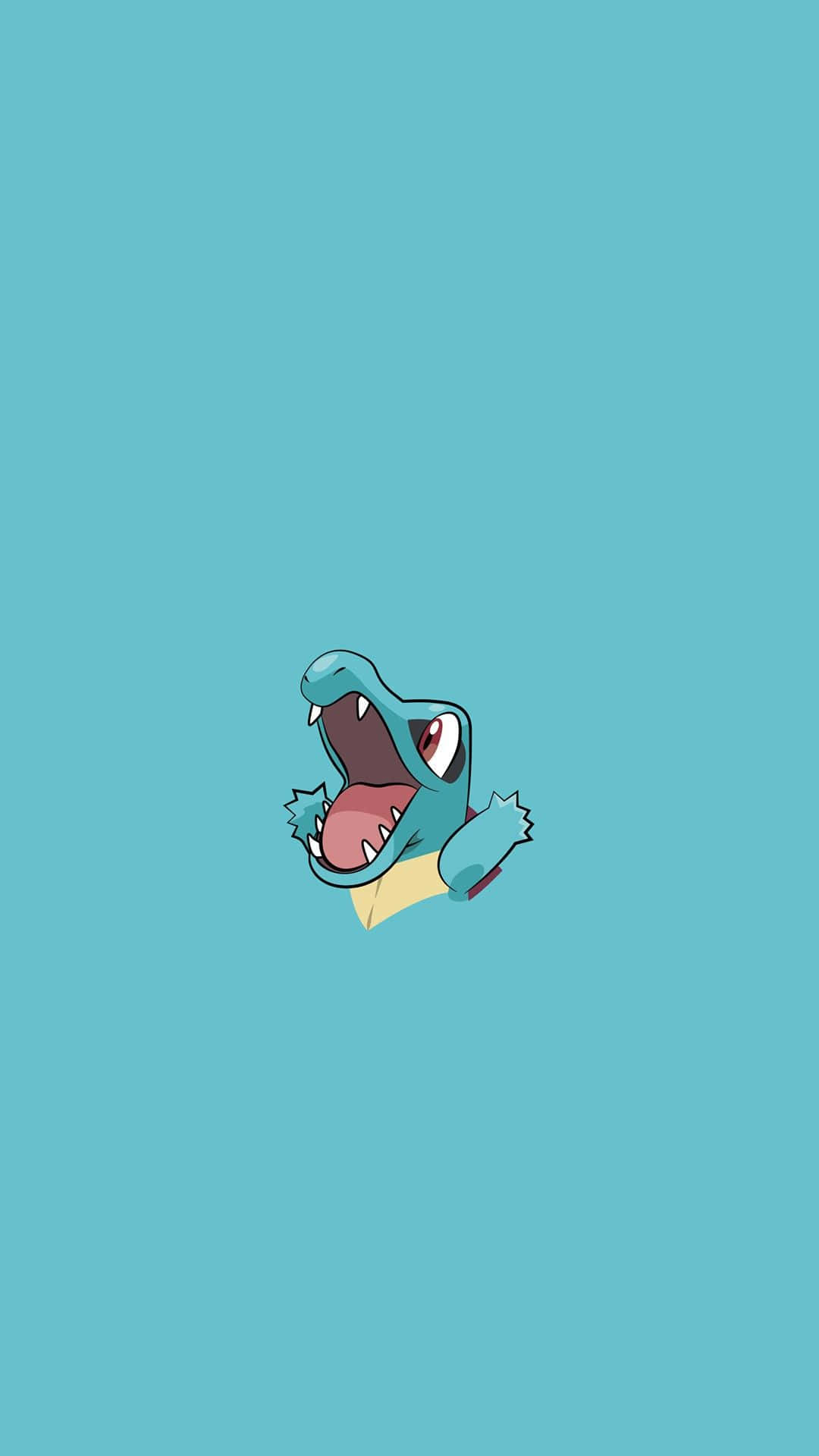 Phong cách tối giản Totodile Pokemon Hình nền