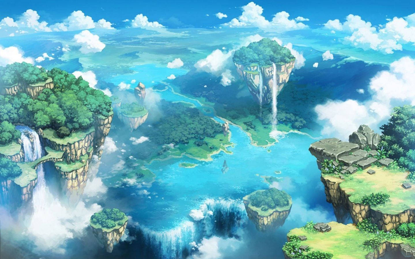 Phong Cảnh Anime Thẩm Mỹ Quần Đảo Abarat Hình nền