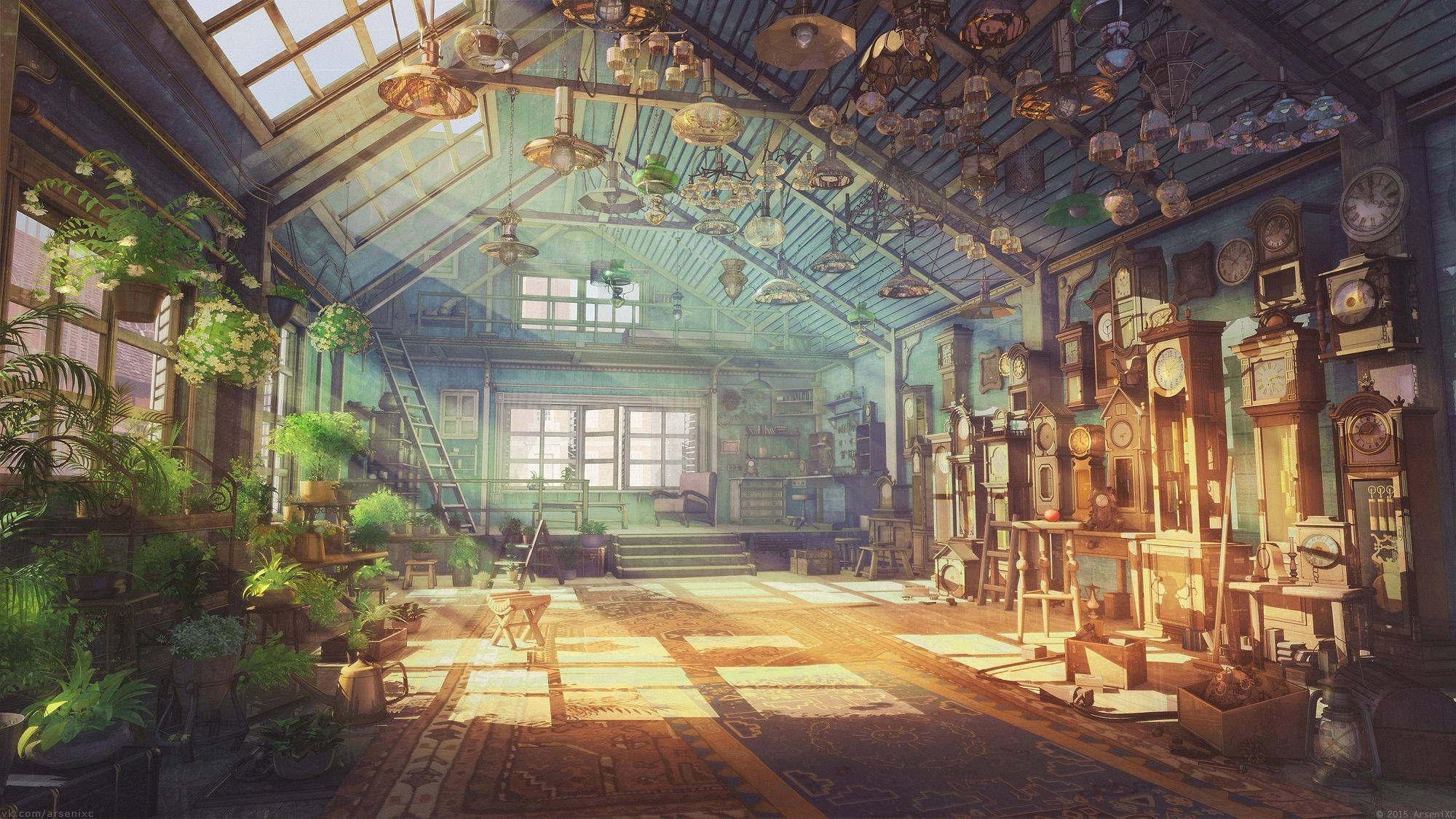 Phong Cảnh Anime Ngôi Nhà Cổ Hình nền