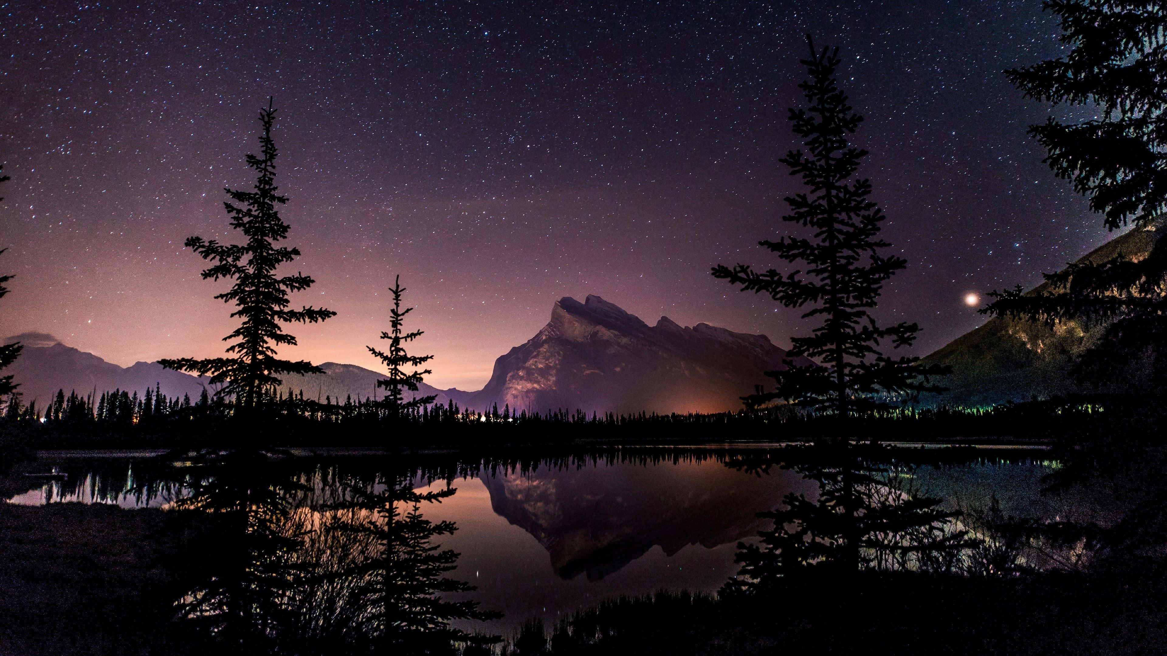 Phong cảnh Công viên Quốc gia Banff 4K Siêu nét Hình nền