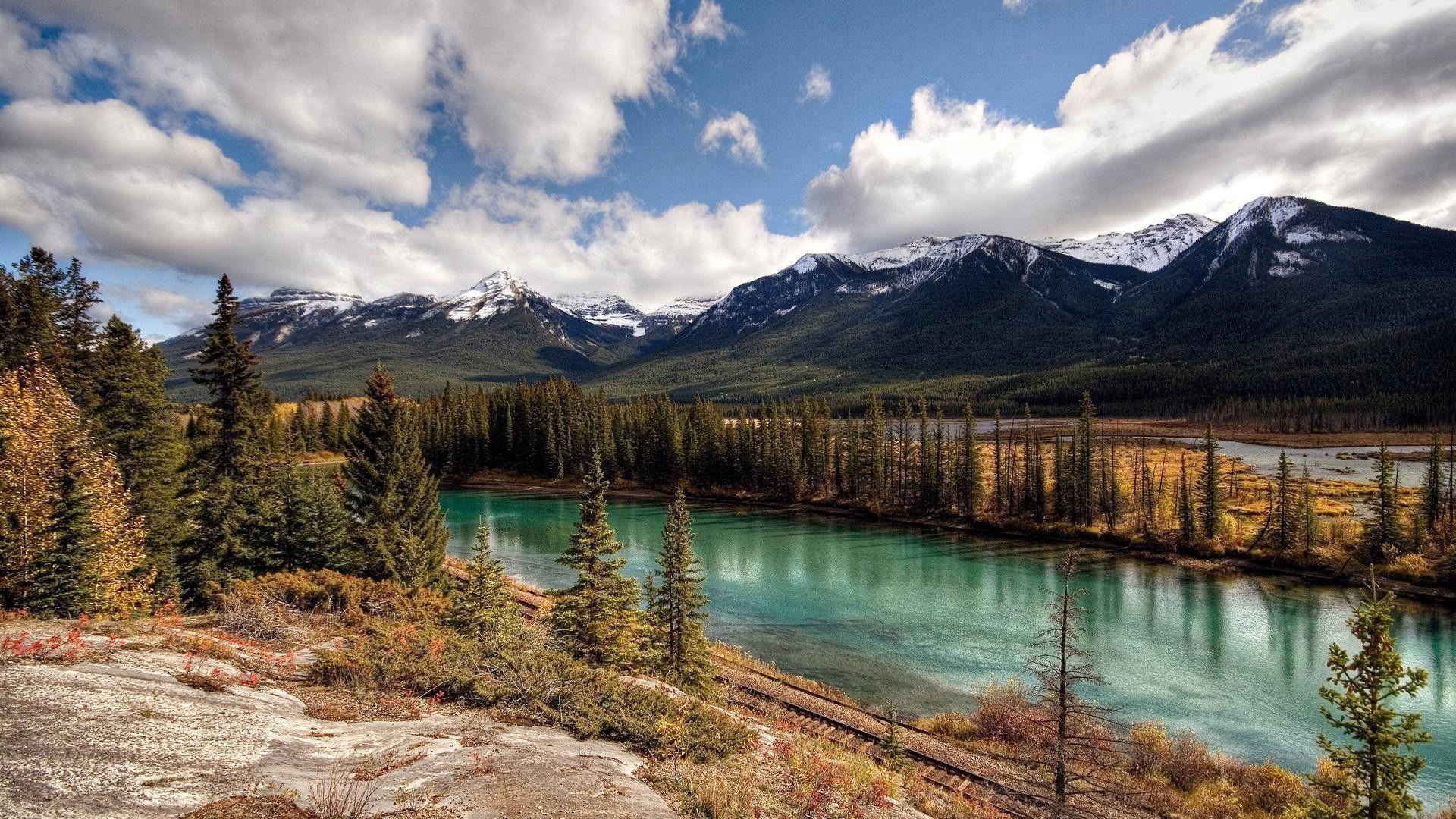 Phong cảnh thẩm mỹ Vườn quốc gia Banff Hình nền
