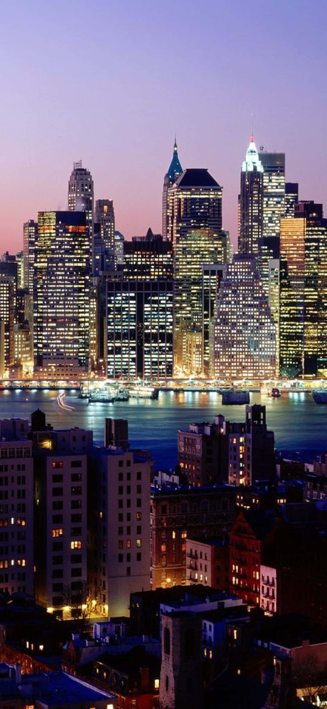 Phong cảnh thành phố New York đầy mê hoặc từ iPhone Xs Hình nền