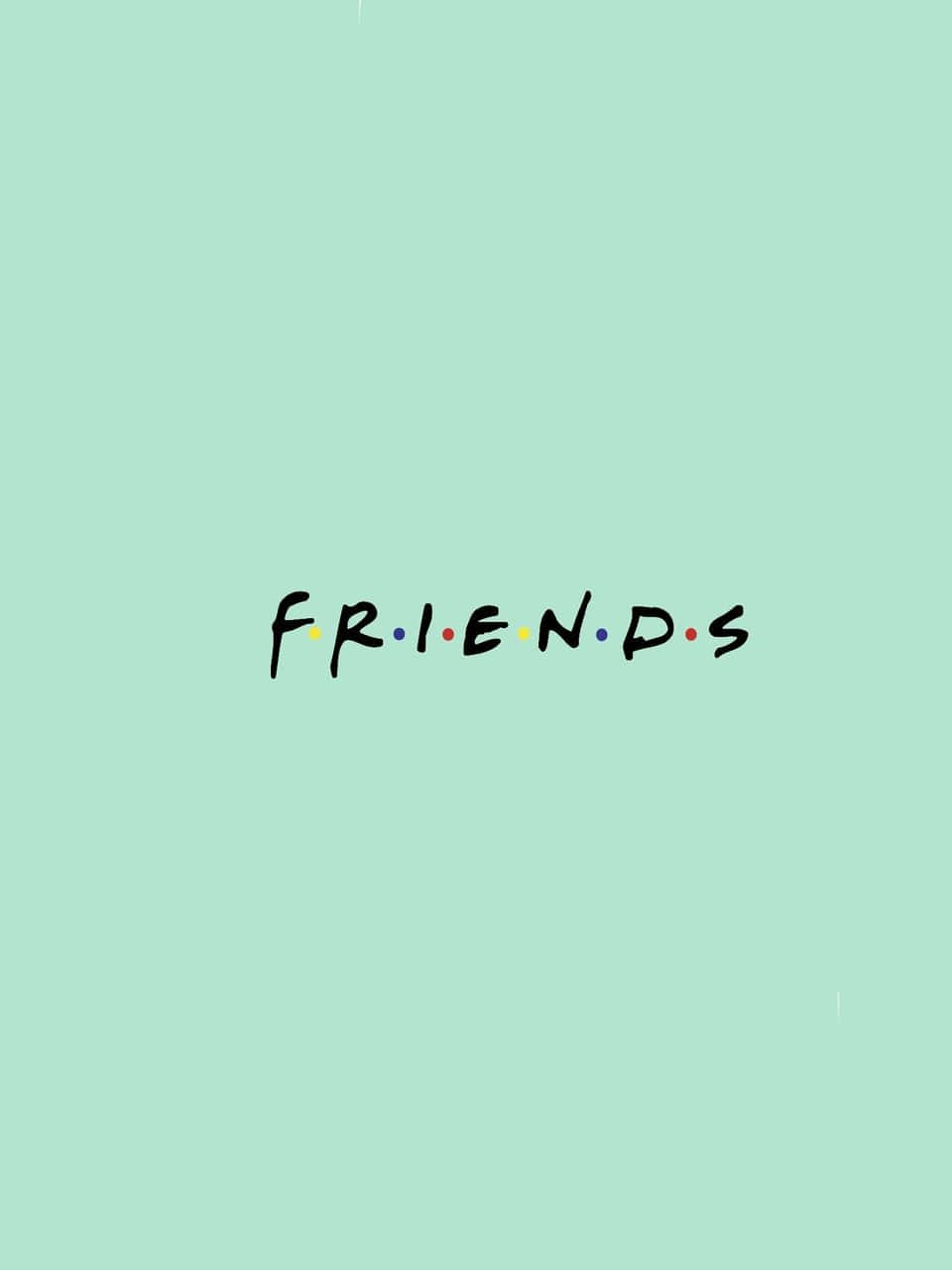 Phông chữ Friends trên nền xanh pastel Hình nền