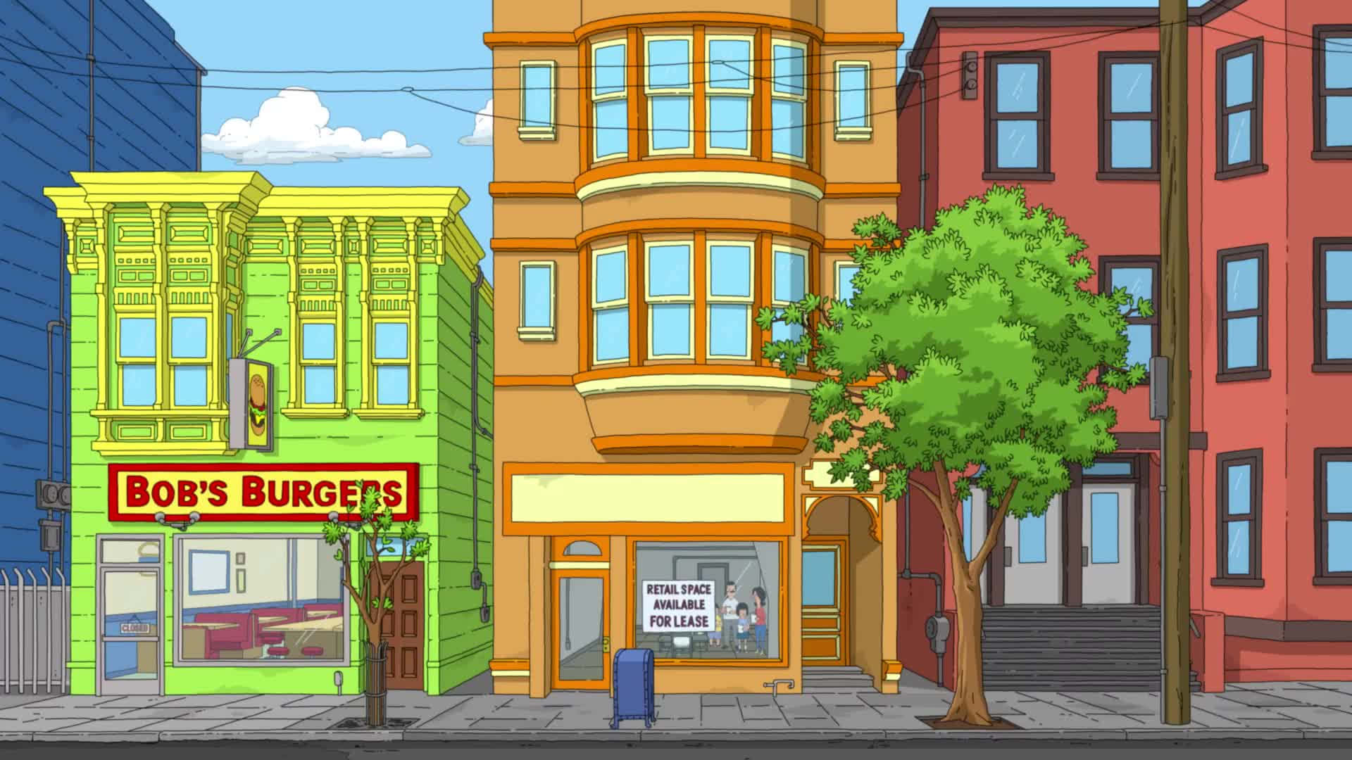Phông nền Bob's Burgers bên cạnh Cửa hàng Kế bên Hình nền
