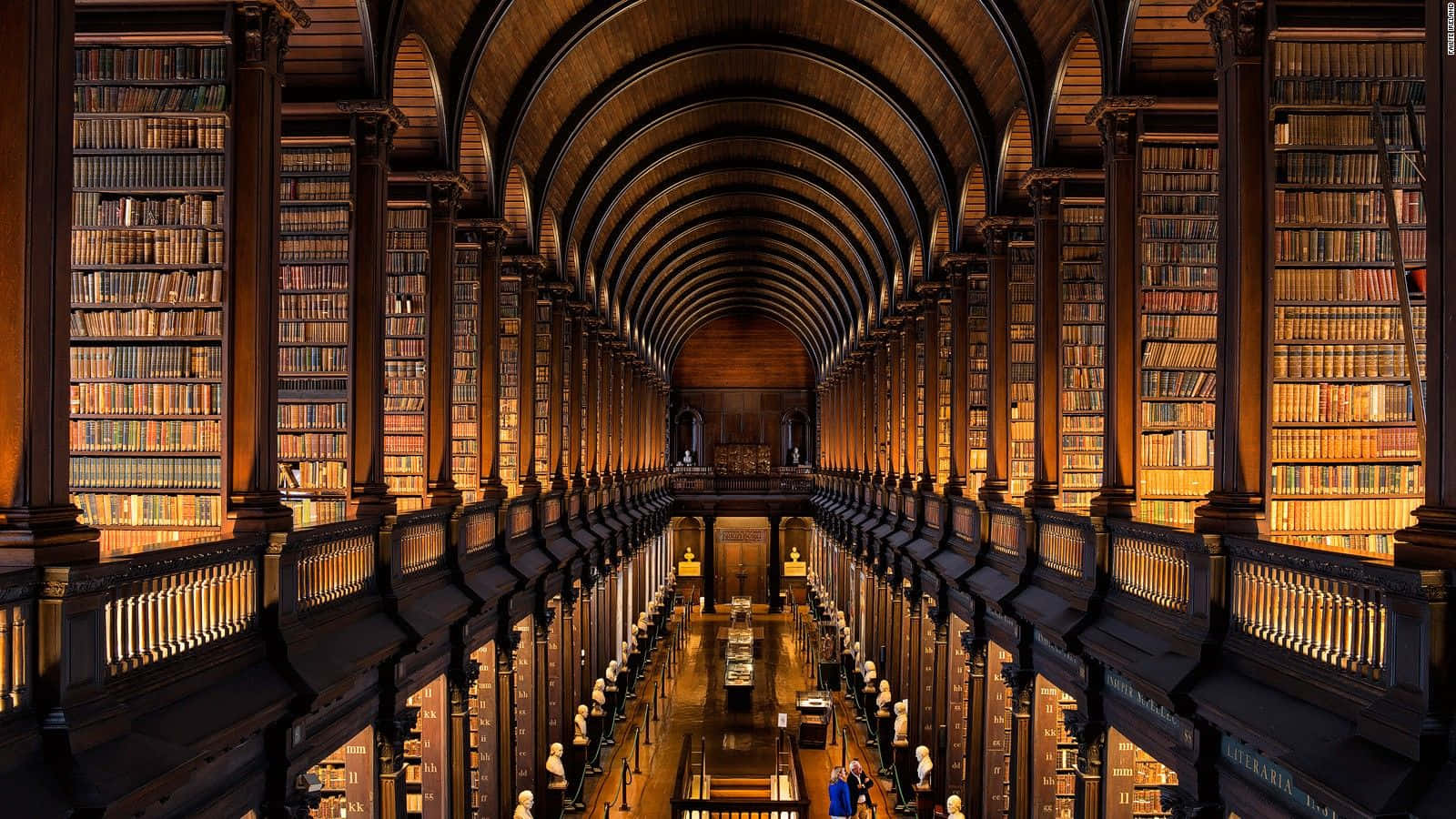 Phông Nền Thư Viện Cổ Dublin Hình nền