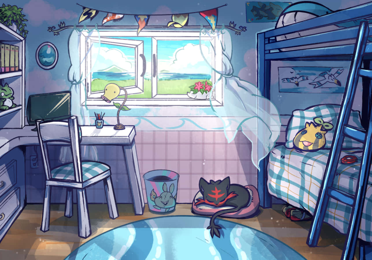 phòng ngủ pokemon của sassy Hình nền