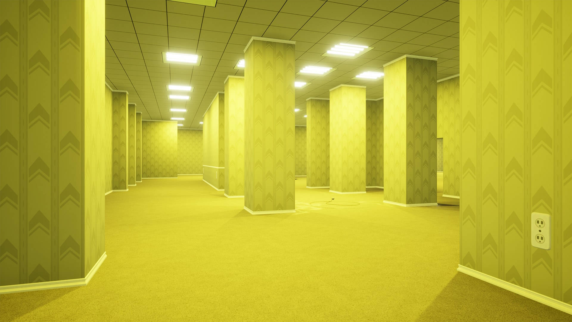 Phòng Vàng The Backrooms Hình nền