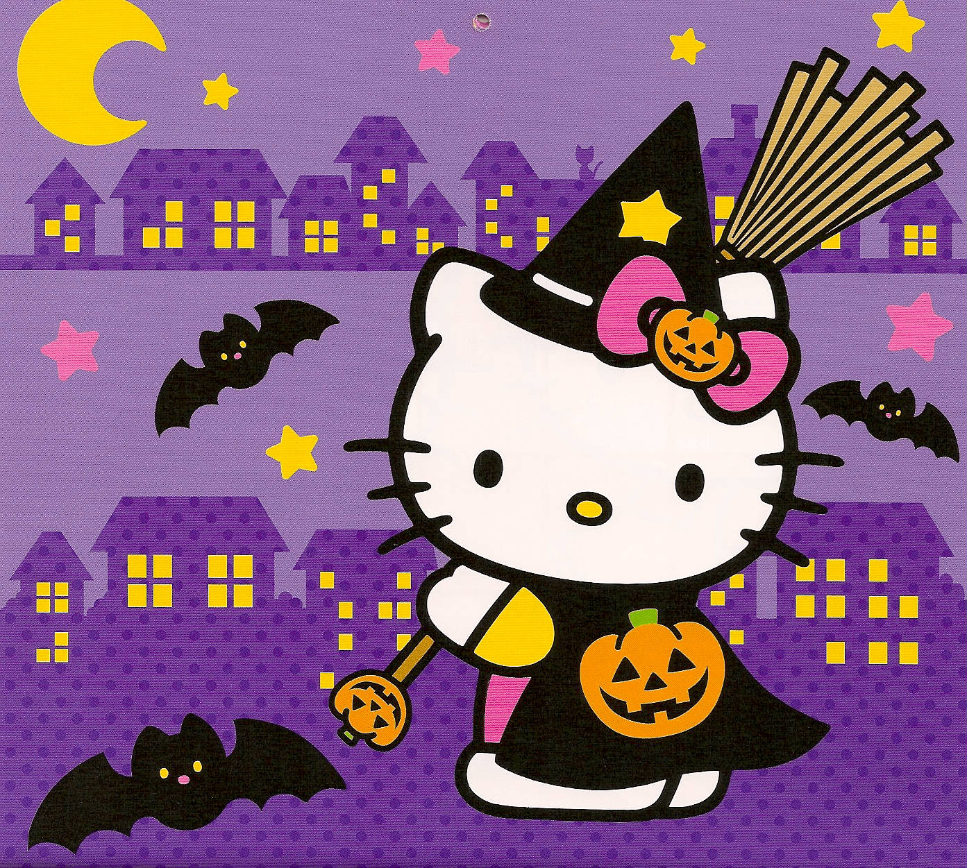 Phù thủy Halloween dễ thương Hình nền