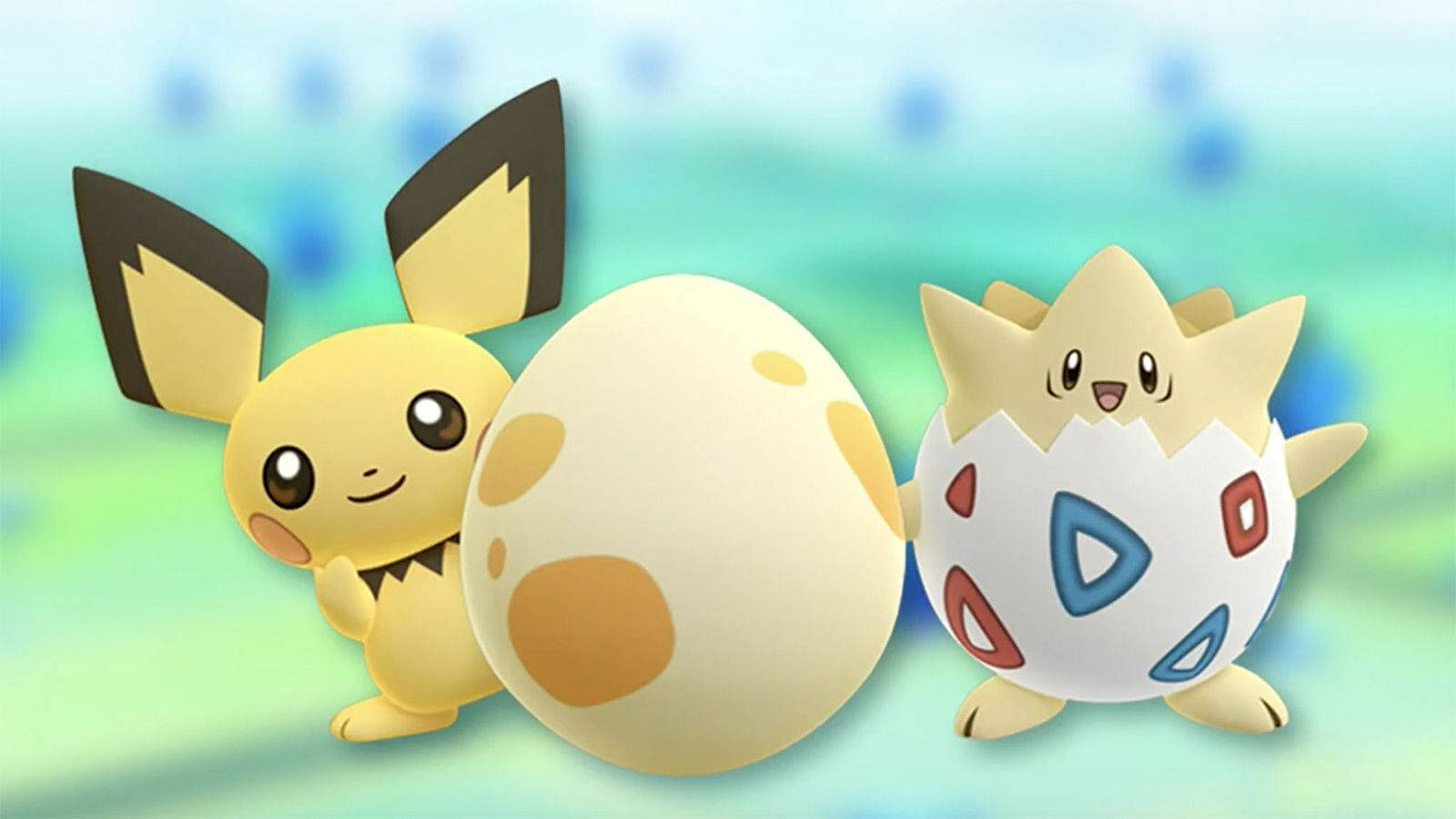 Pichu và Trứng Togepi Pokemon Ngầu Hình nền