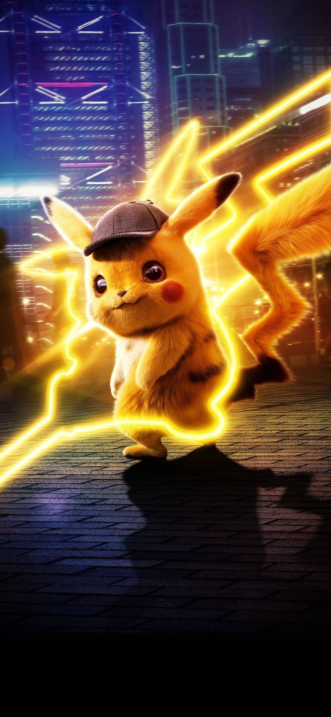 Pikachu 3D Thám Tử Pikachu Với Tia Sét Hình nền